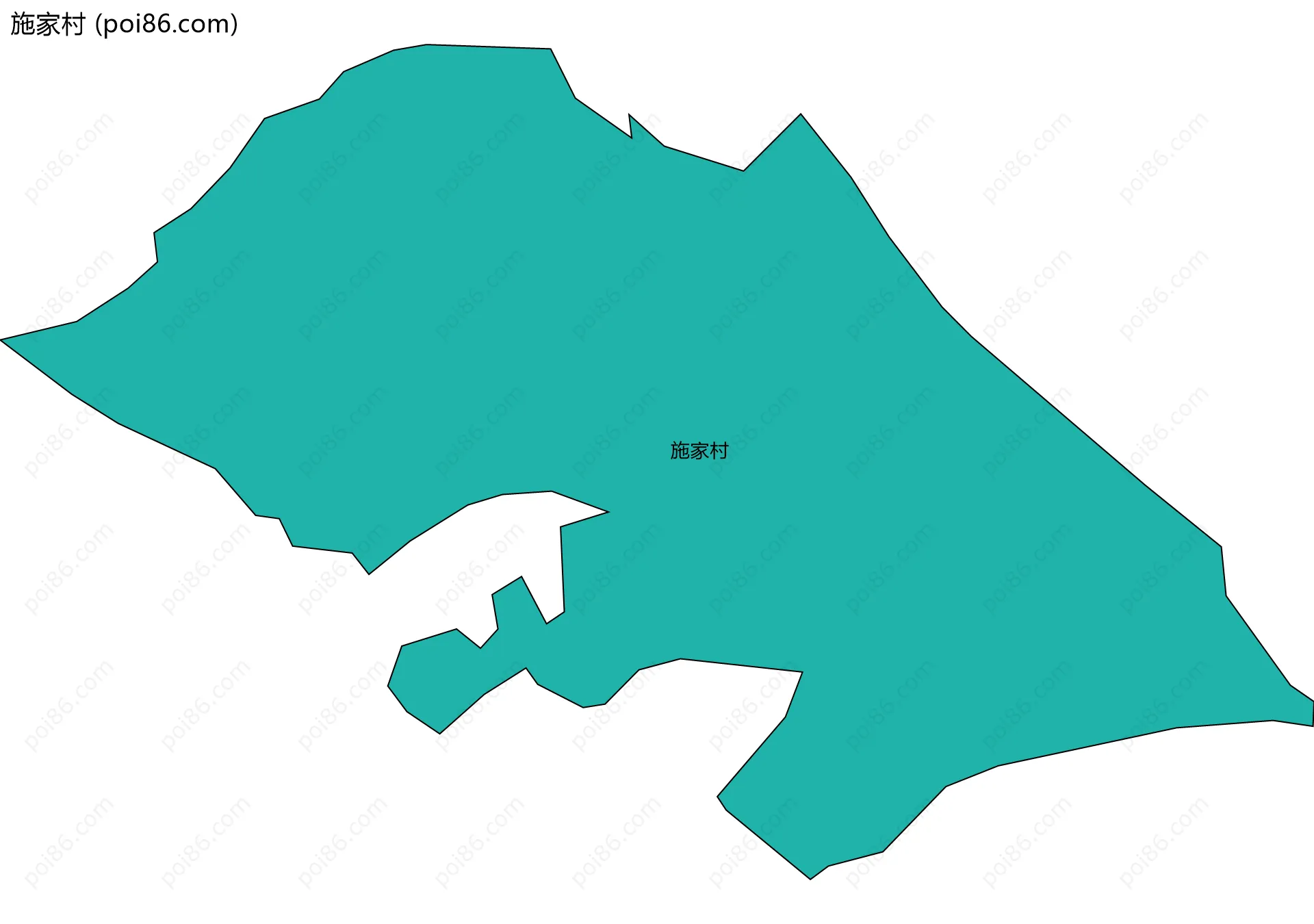 施家村边界地图