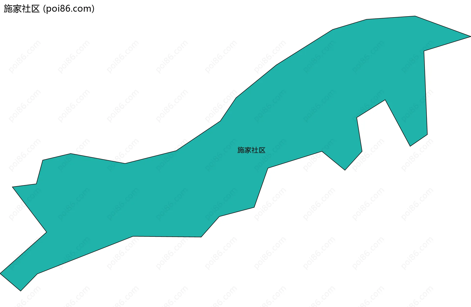 施家社区边界地图