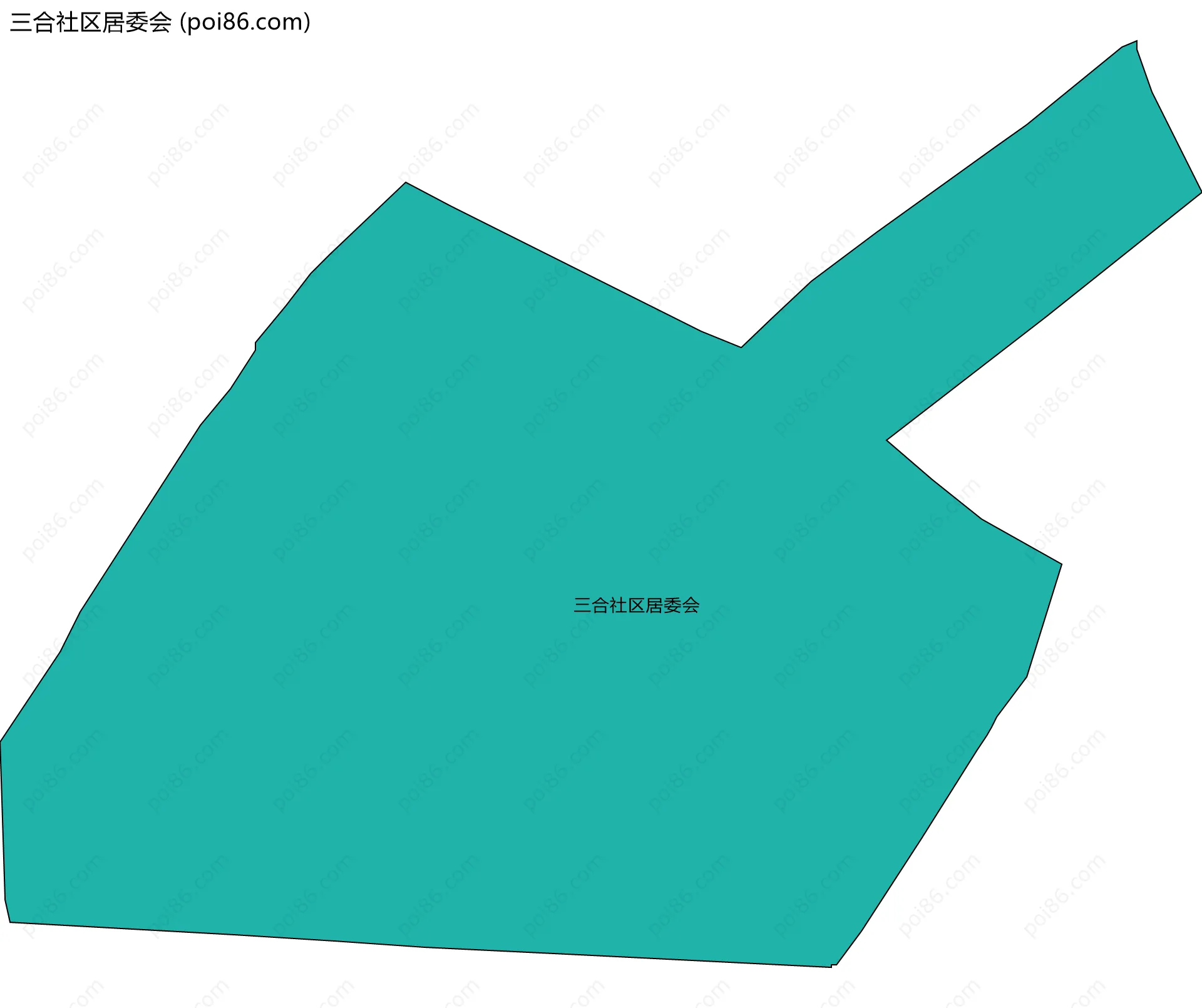三合社区居委会边界地图