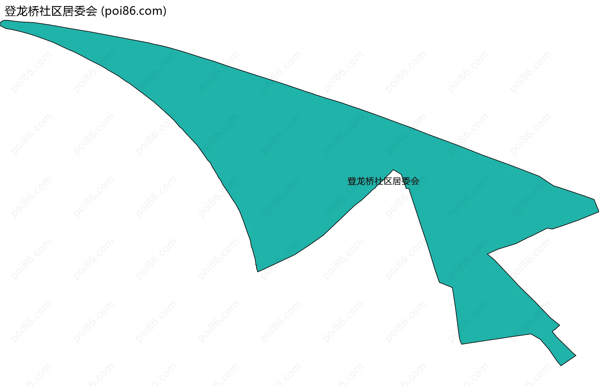 登龙桥社区居委会边界地图