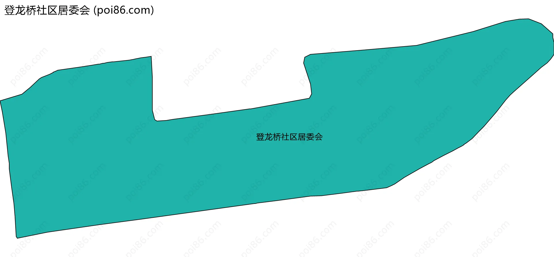 登龙桥社区居委会边界地图