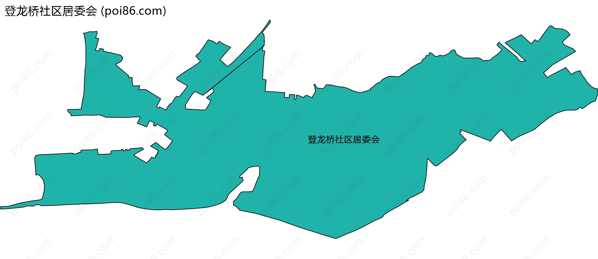 登龙桥社区居委会边界地图