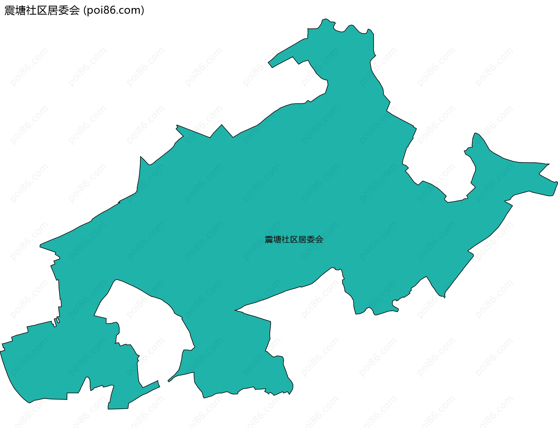 震塘社区居委会边界地图