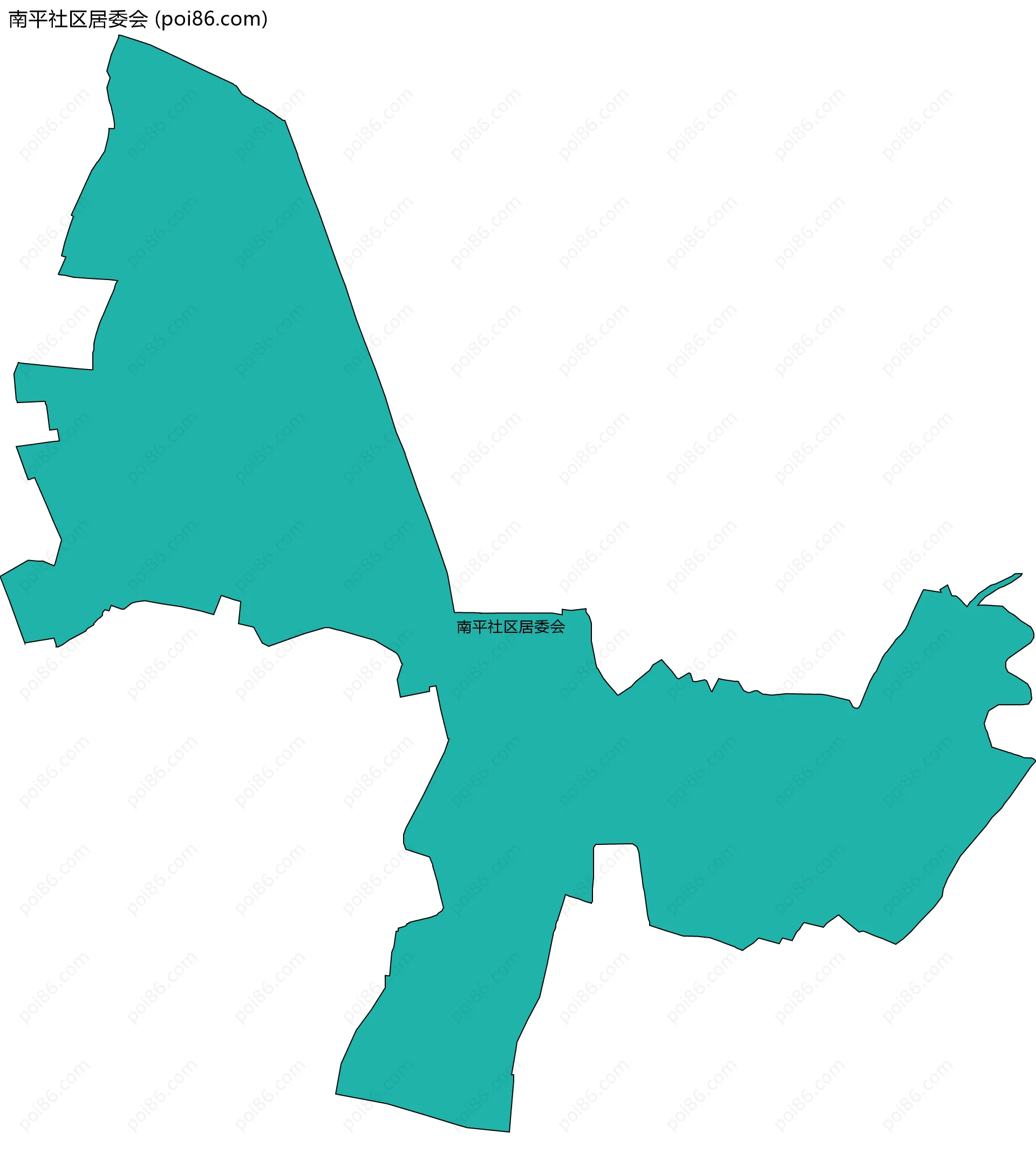 南平社区居委会边界地图