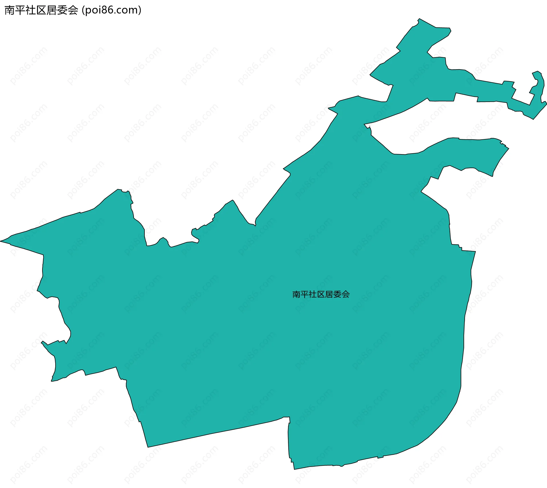 南平社区居委会边界地图