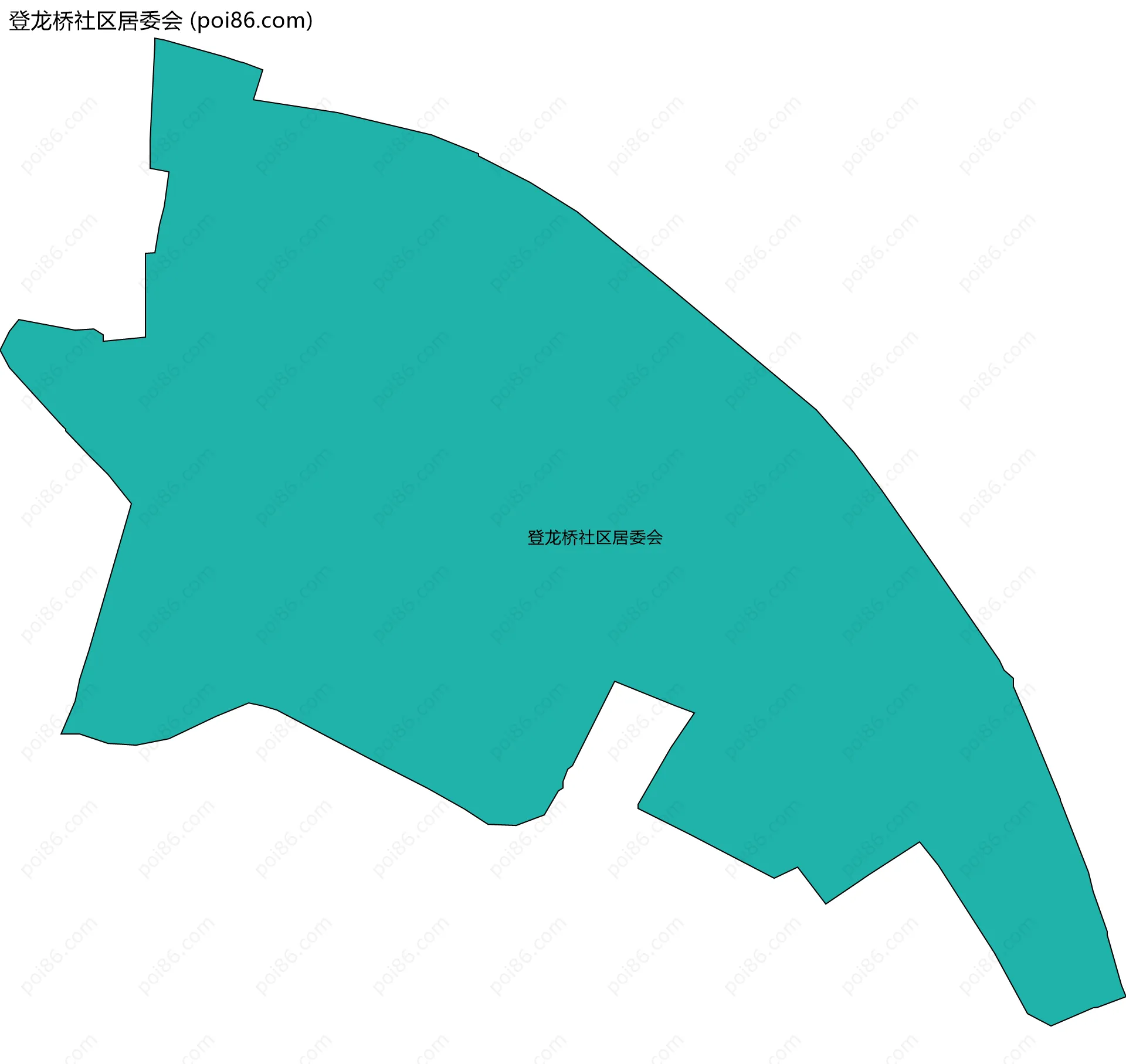 登龙桥社区居委会边界地图