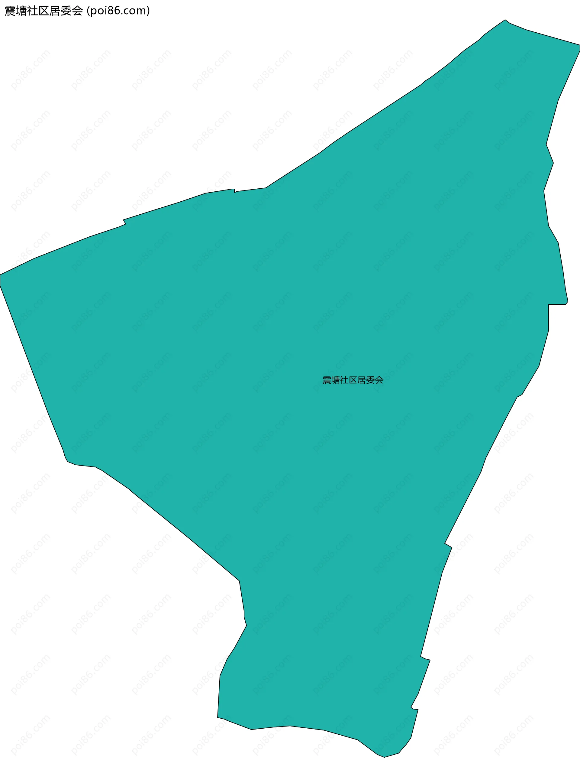 震塘社区居委会边界地图