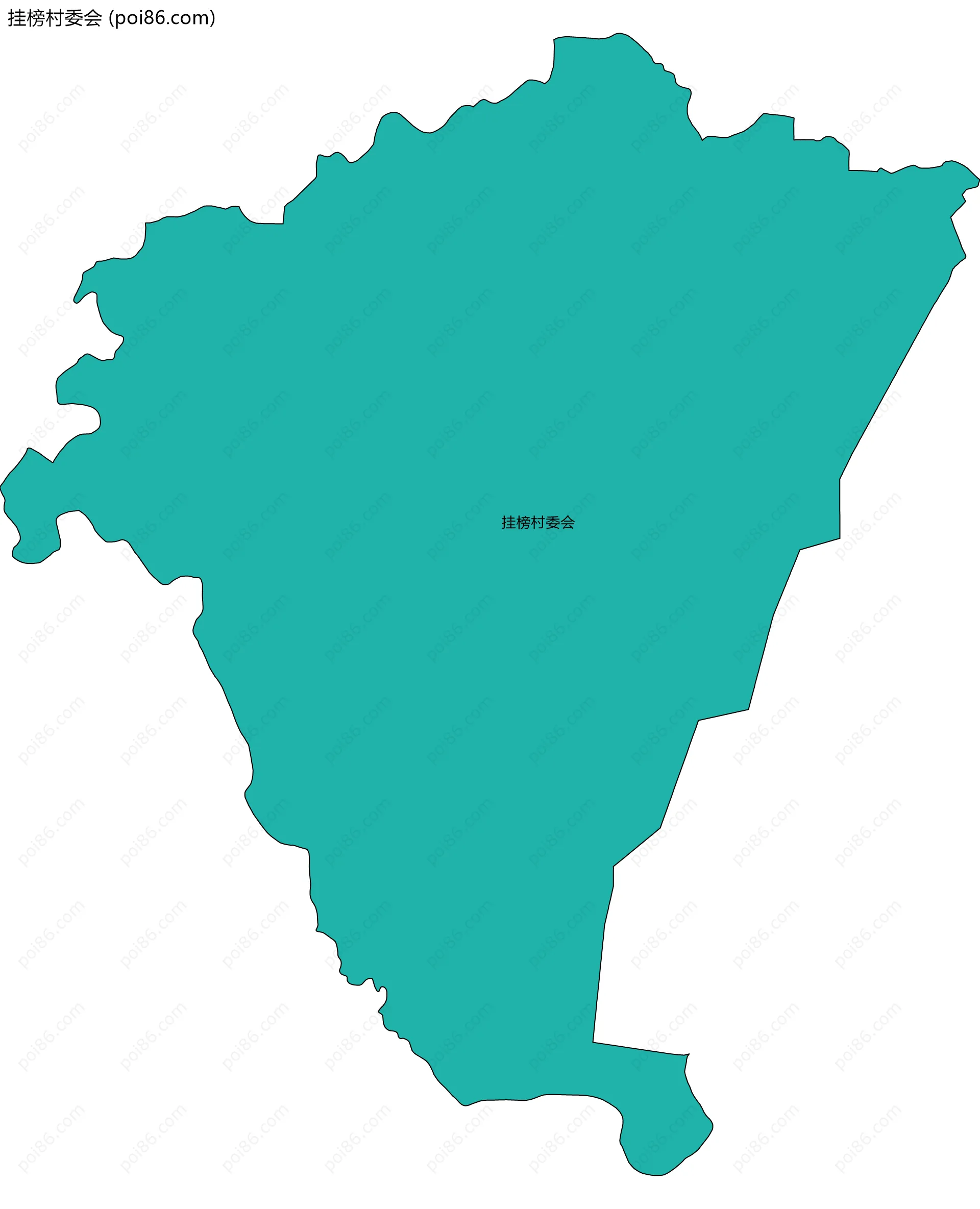 挂榜村委会边界地图