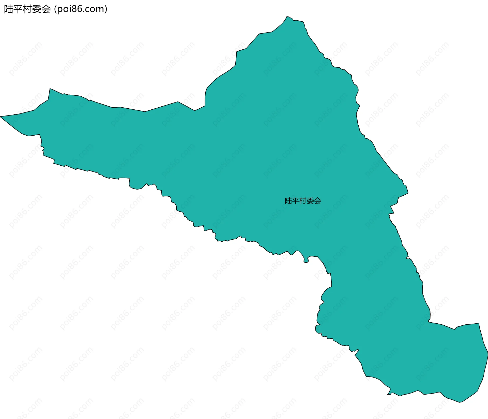 陆平村委会边界地图
