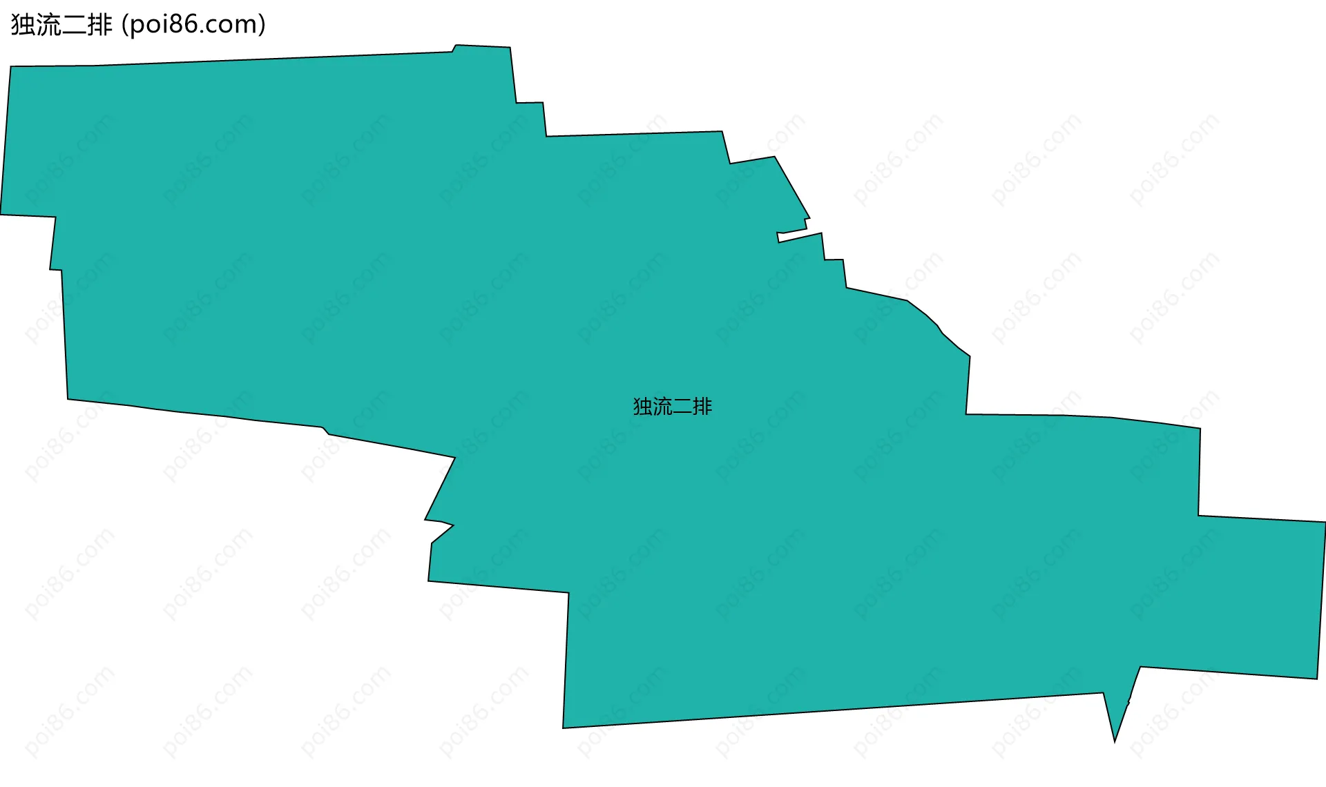 独流二排边界地图