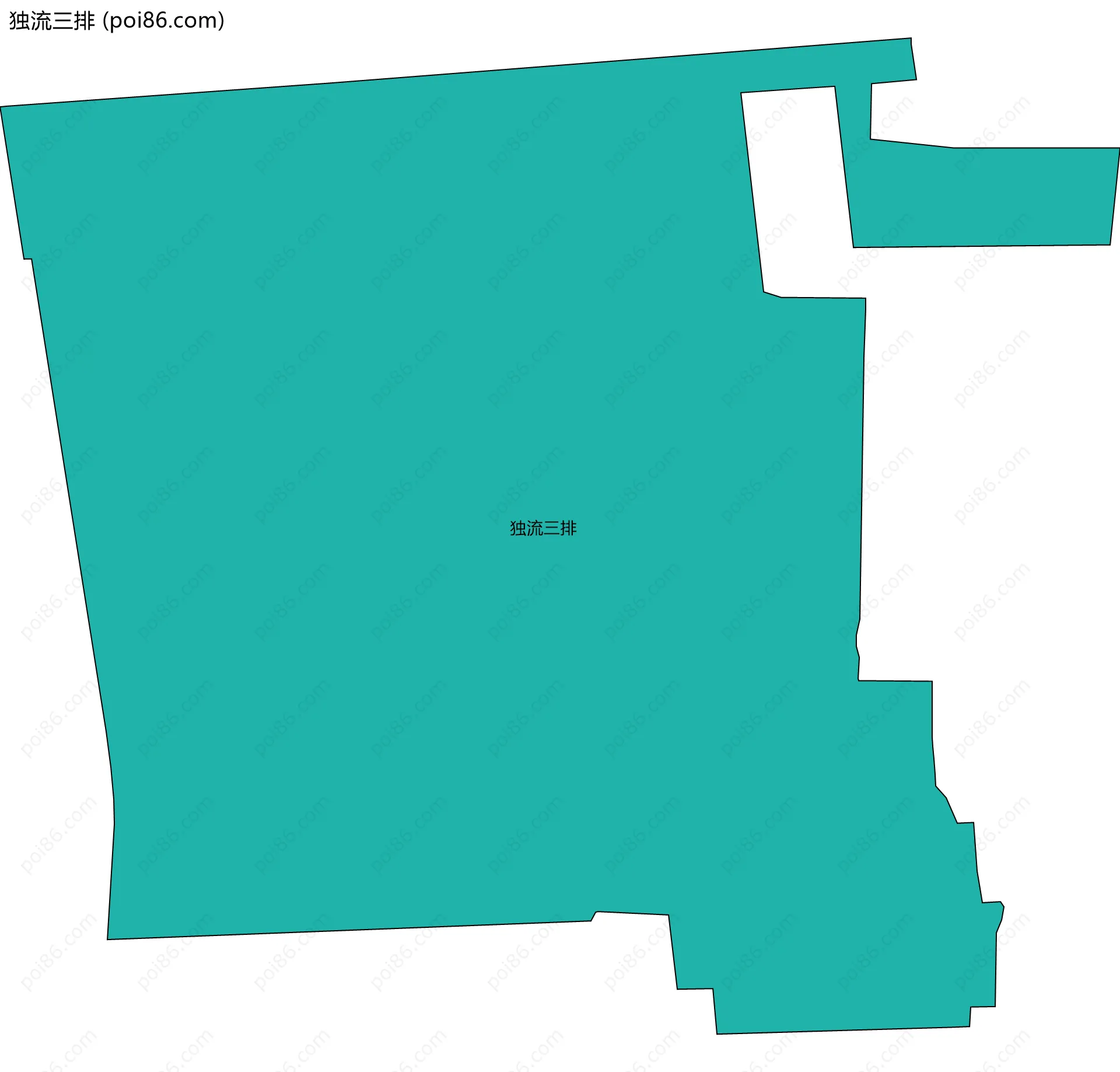 独流三排边界地图