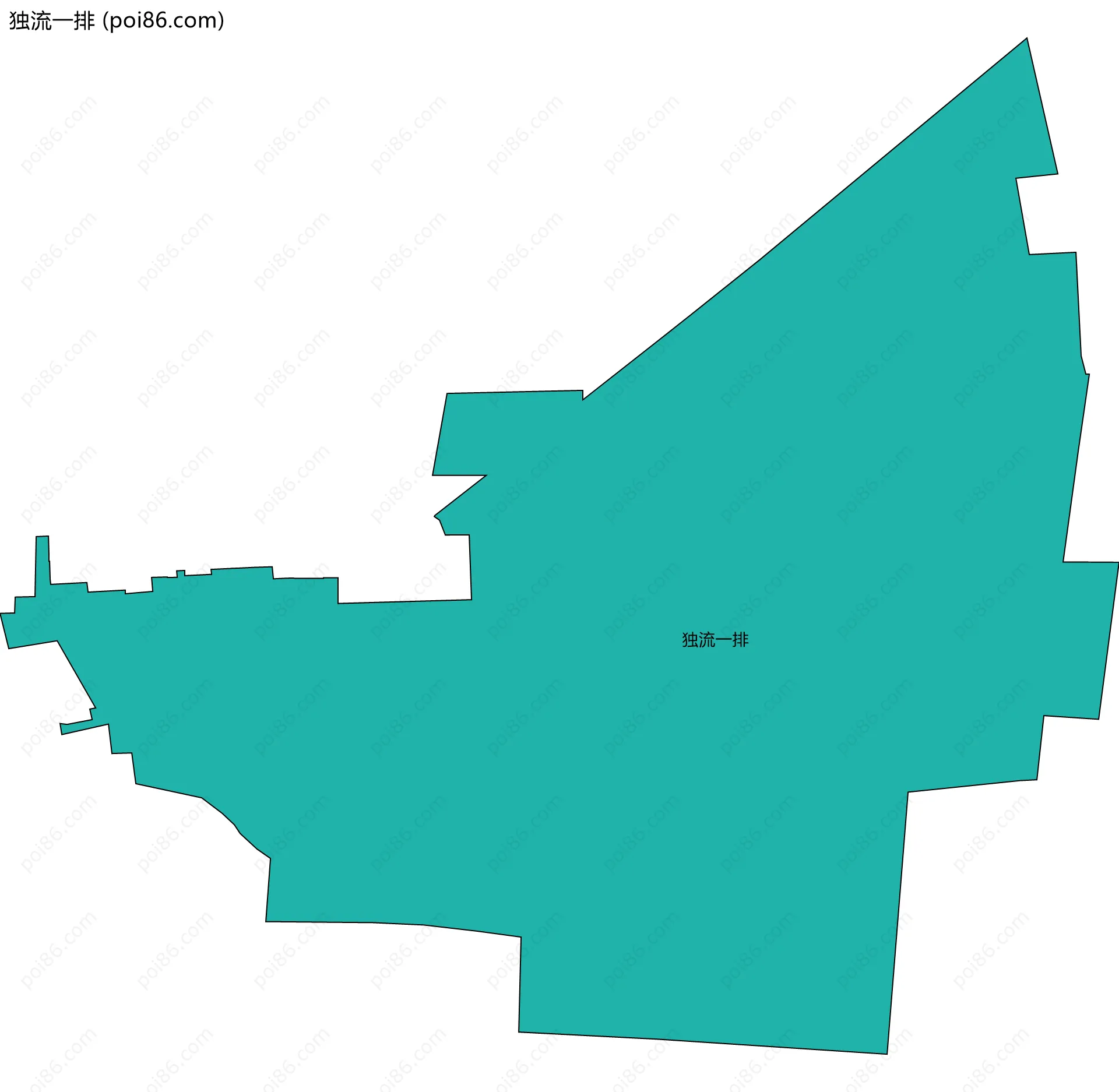 独流一排边界地图