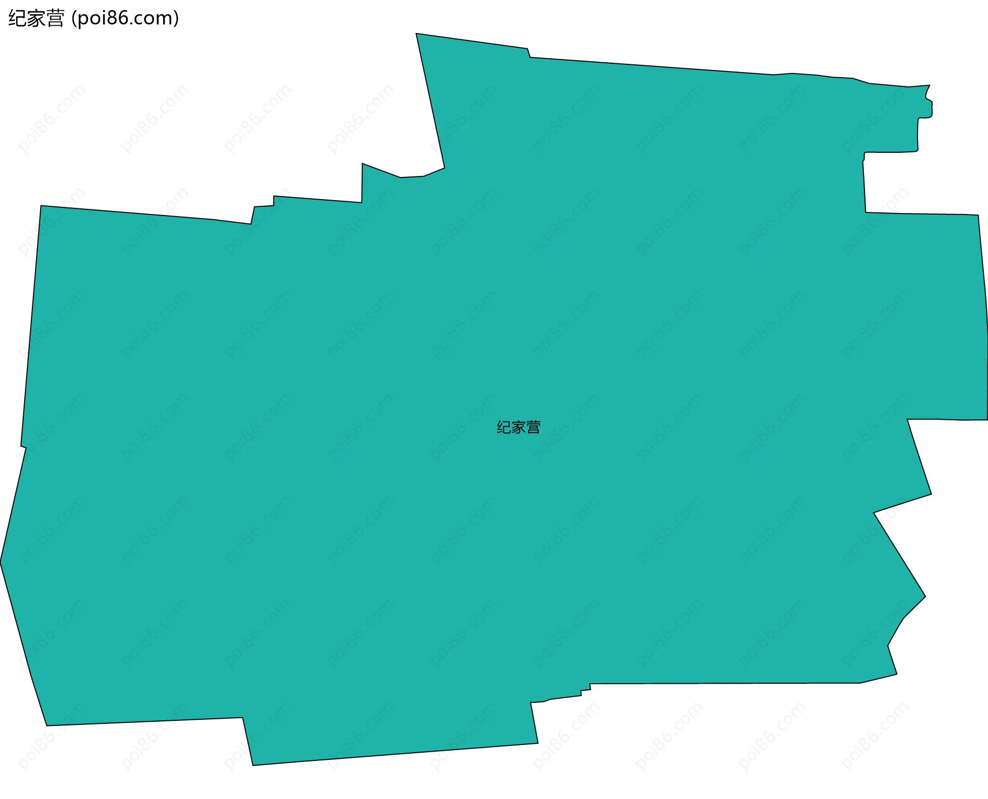 纪家营边界地图