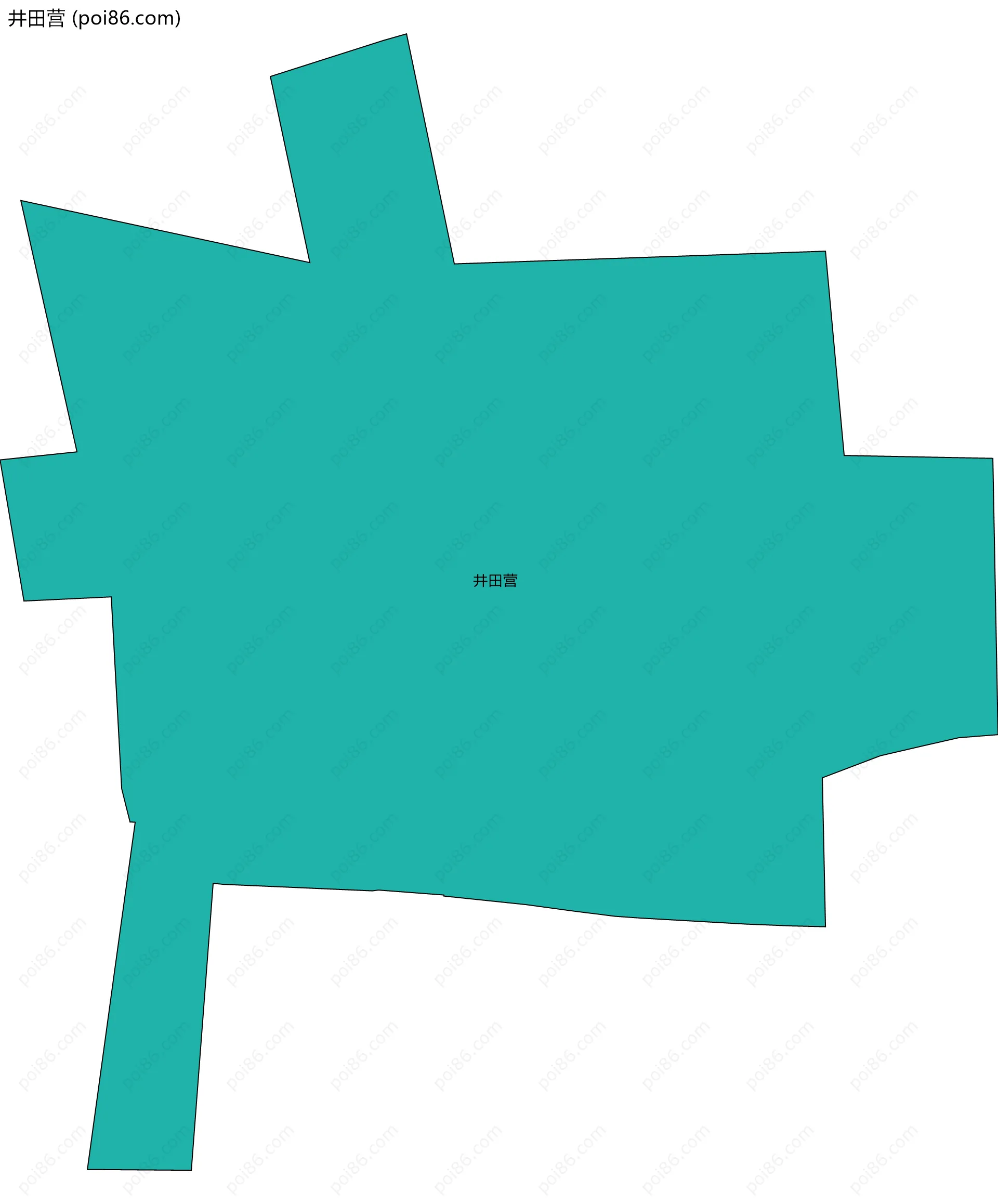 井田营边界地图