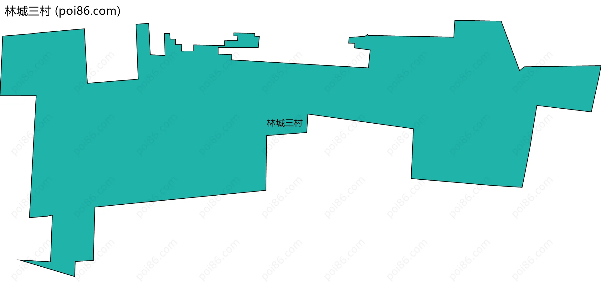 林城三村边界地图
