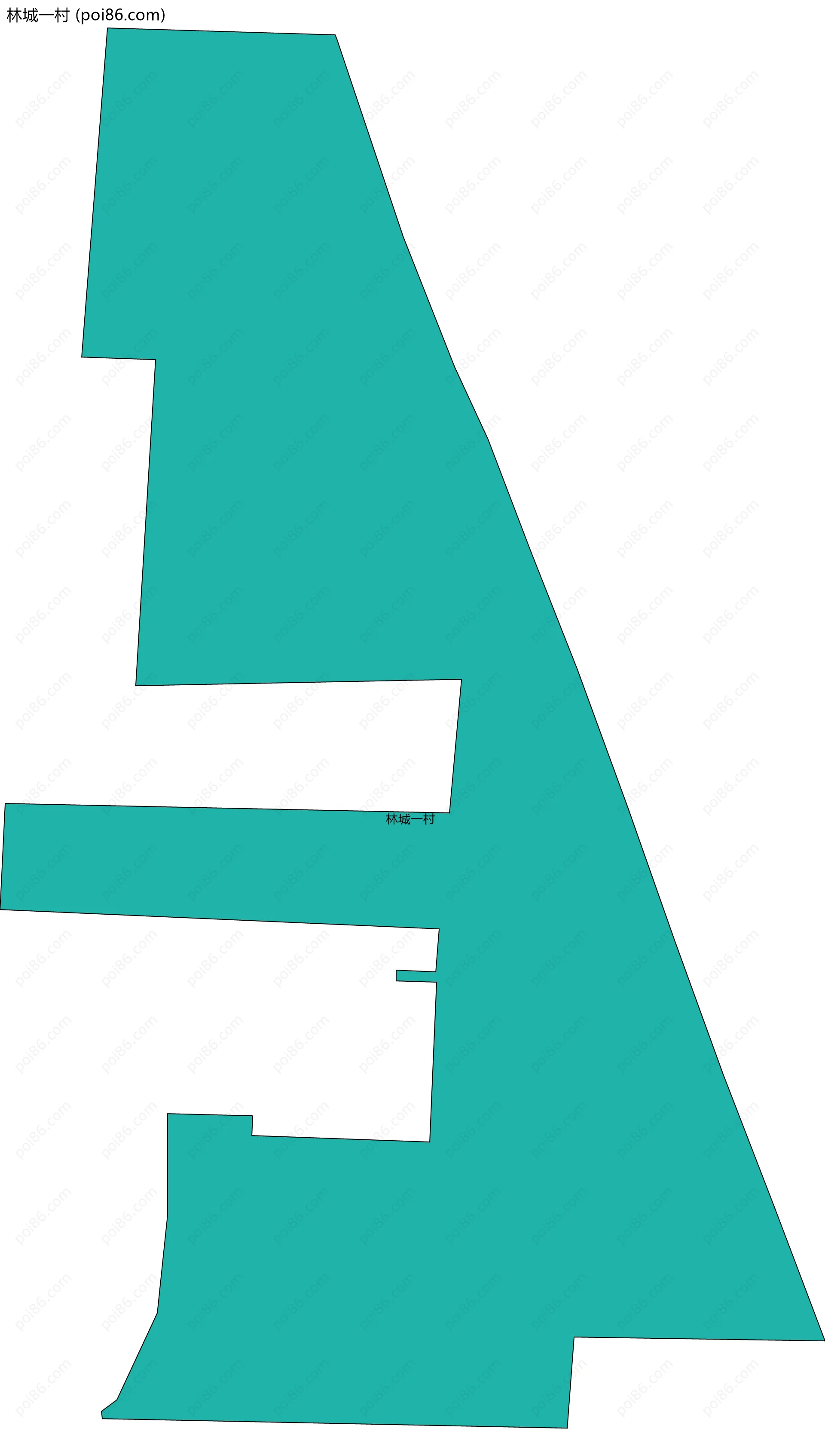 林城一村边界地图