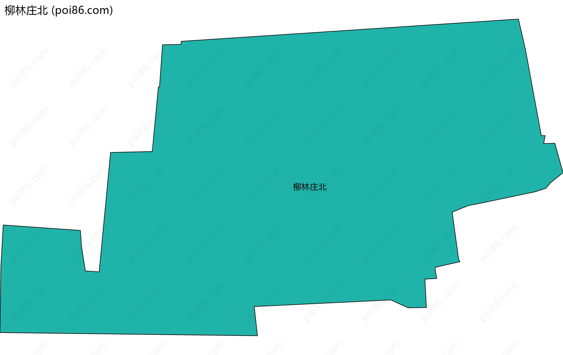 柳林庄北边界地图