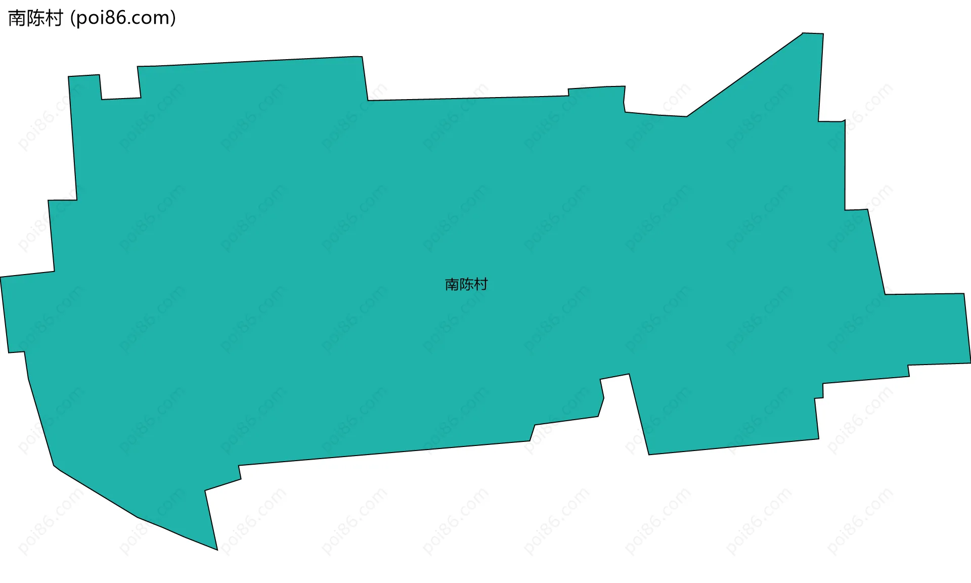 南陈村边界地图