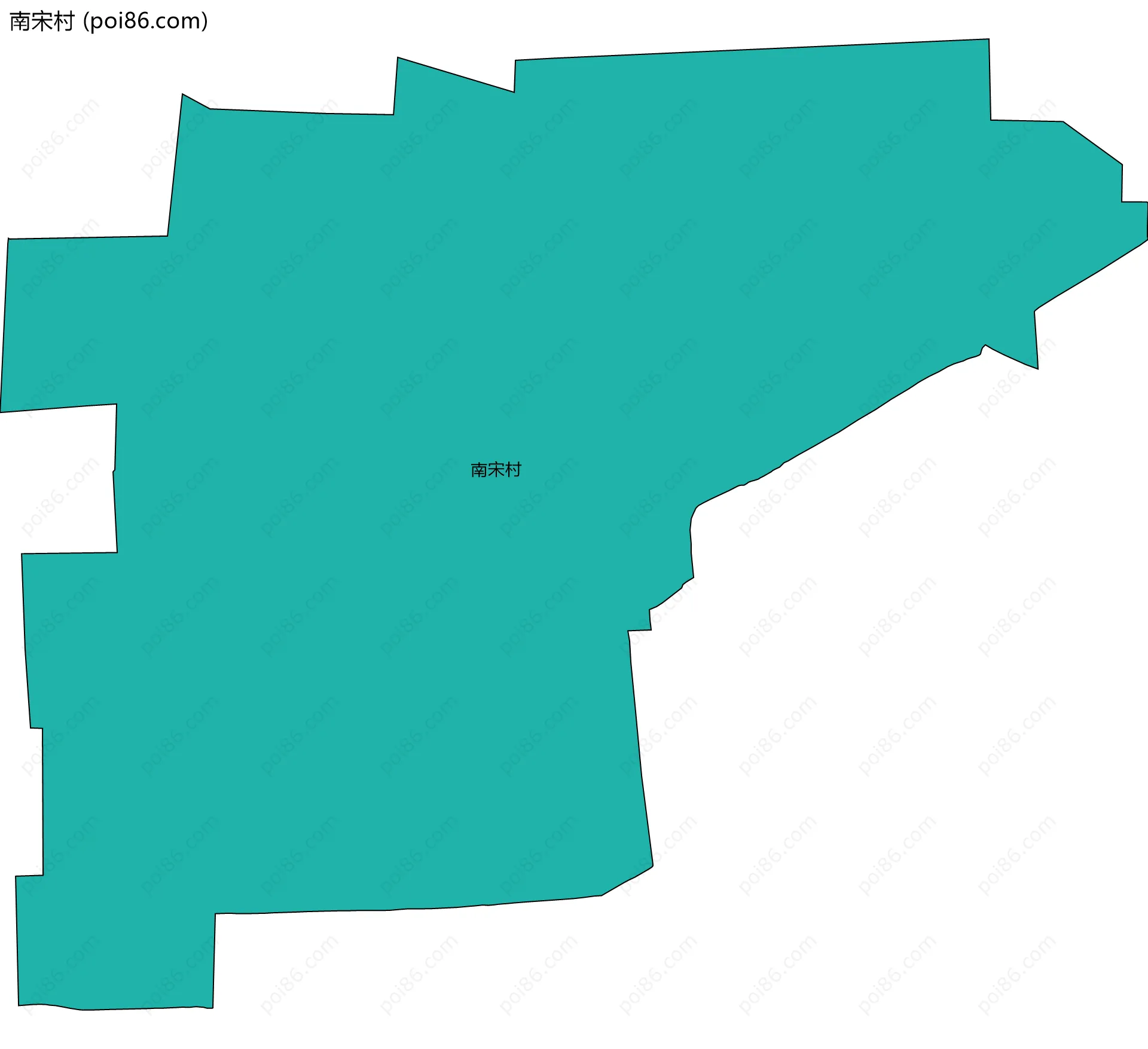 南宋村边界地图