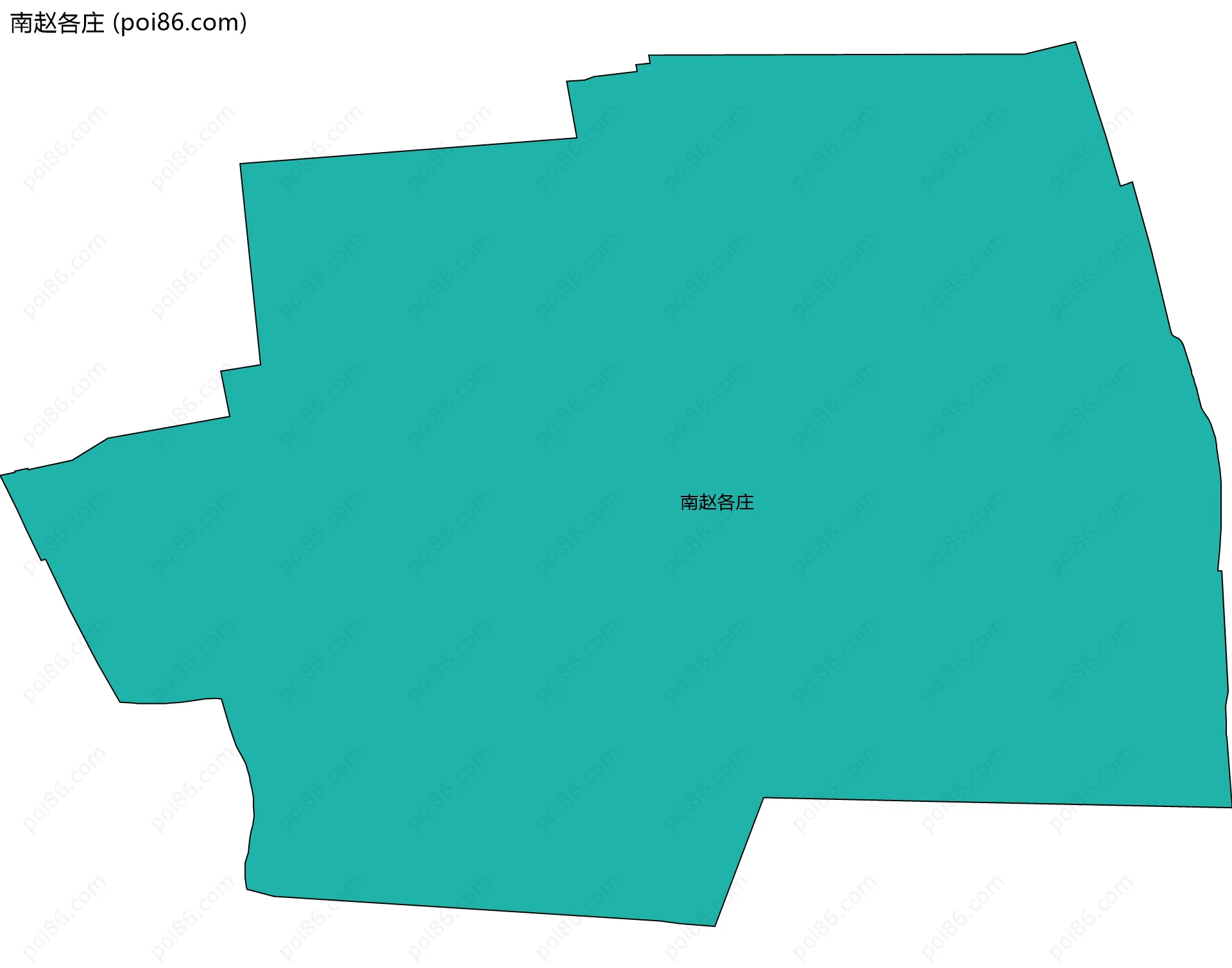 南赵各庄边界地图