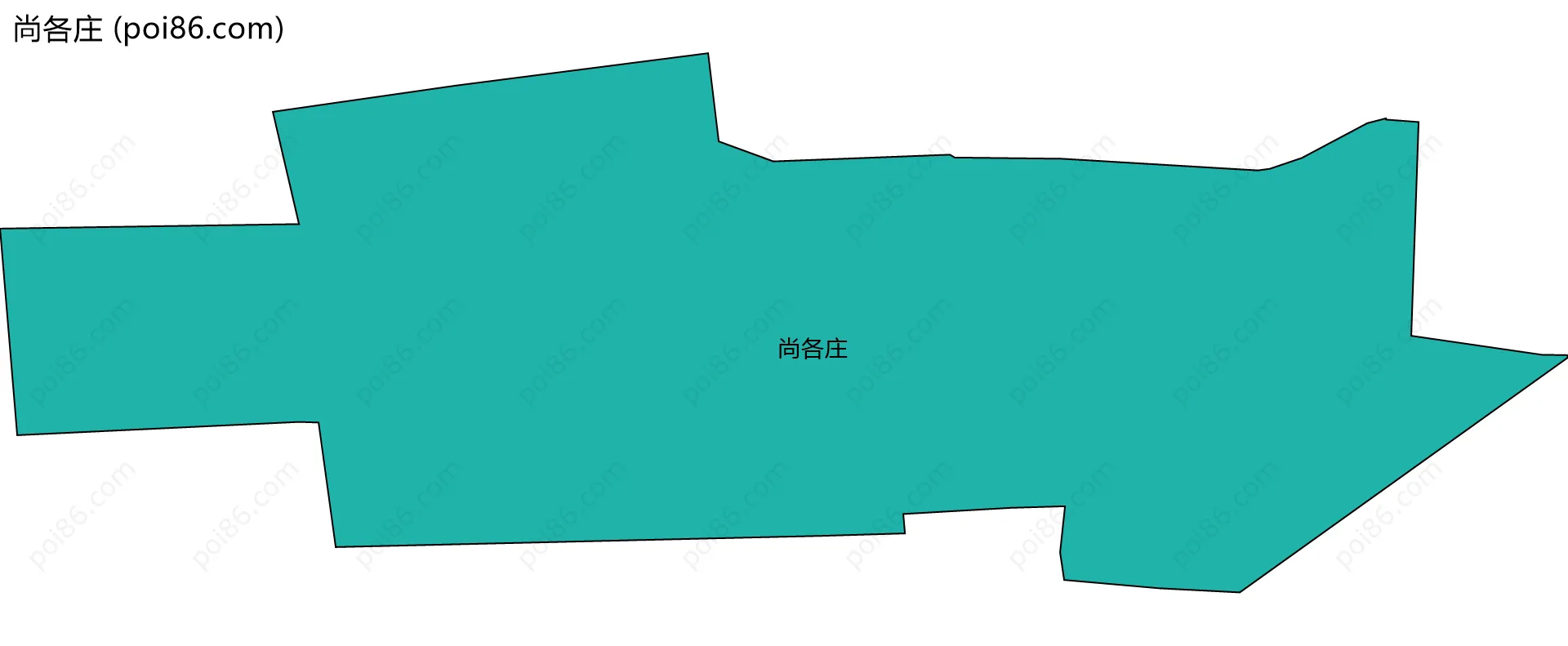 尚各庄边界地图