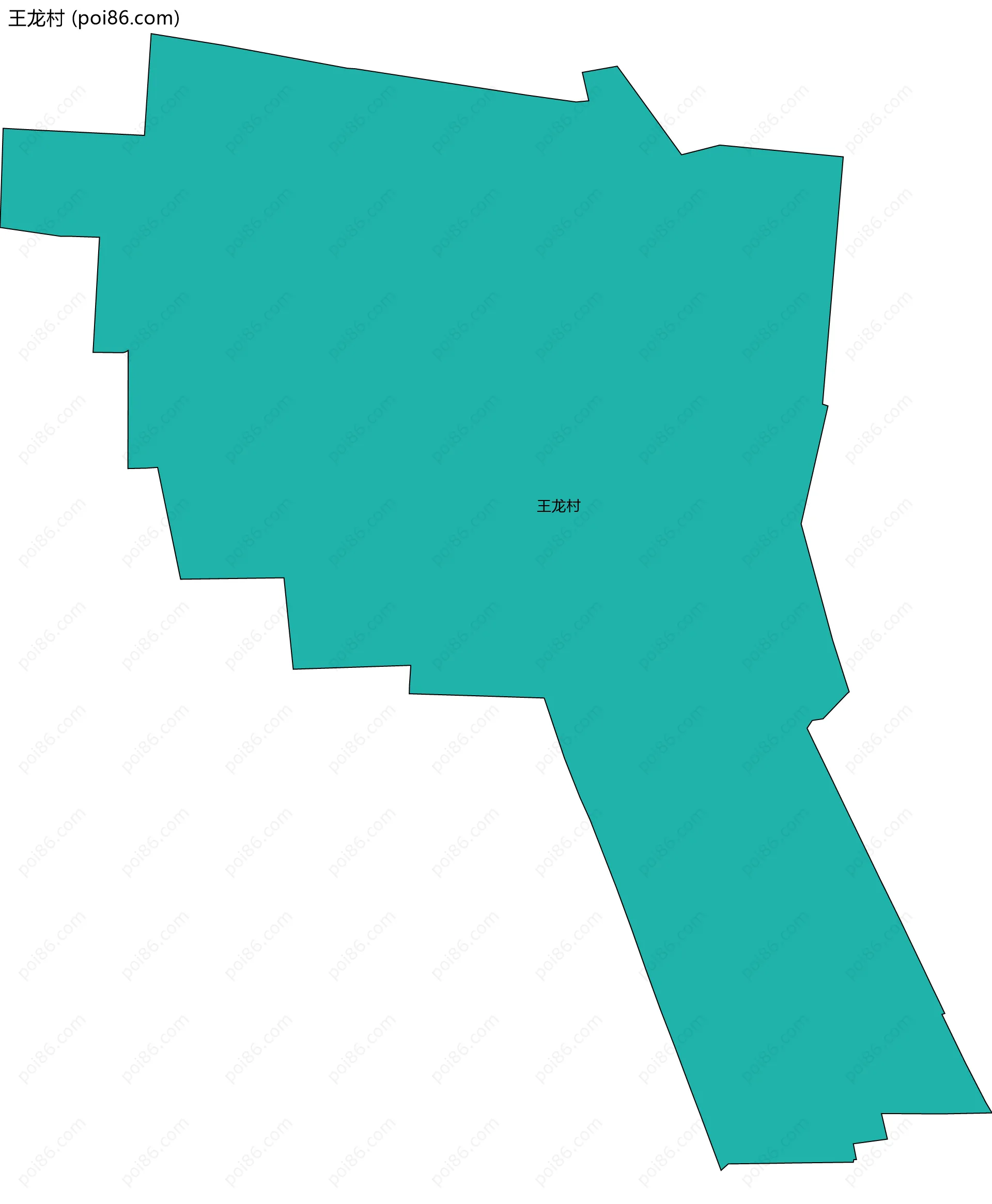 王龙村边界地图