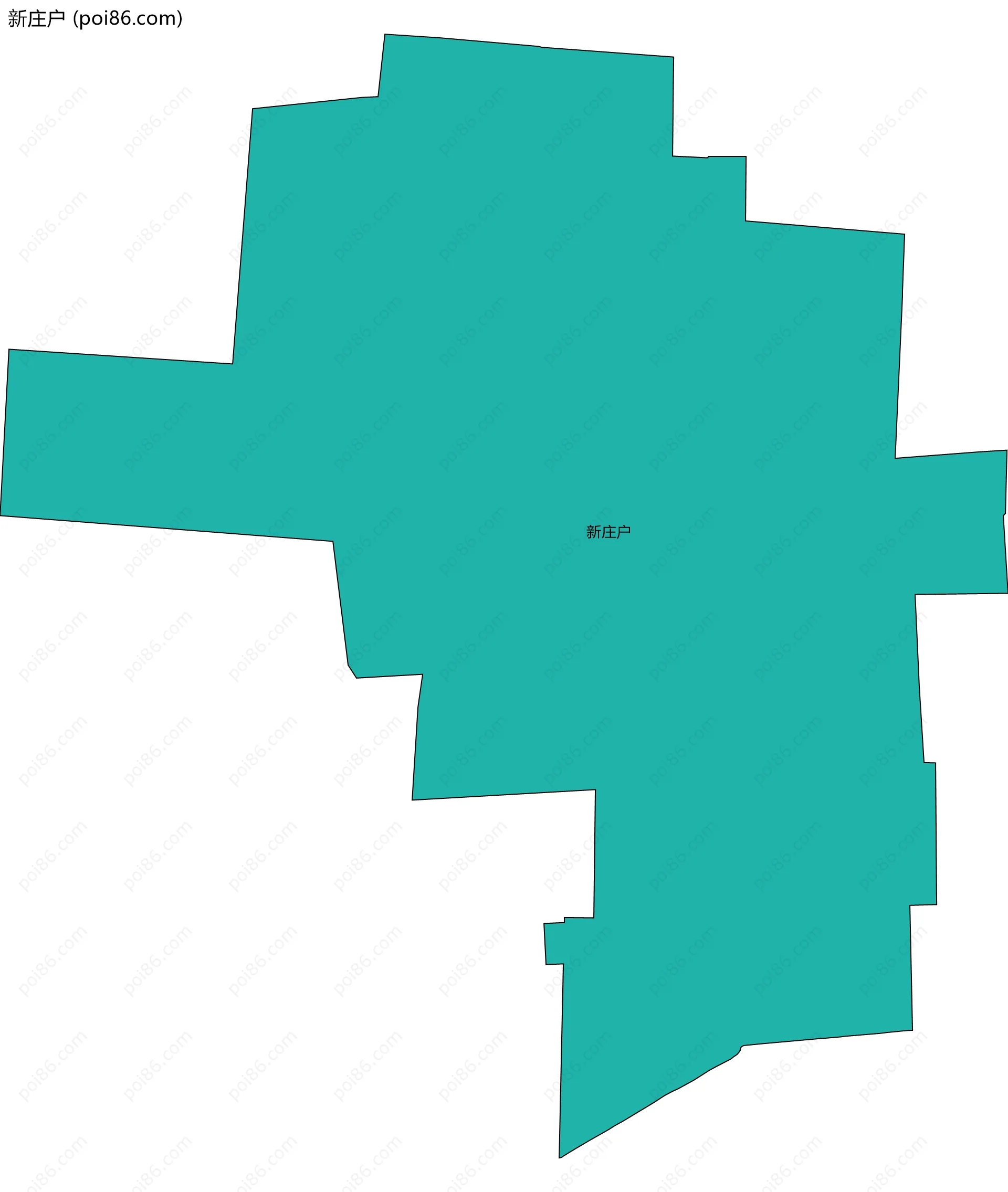 新庄户边界地图