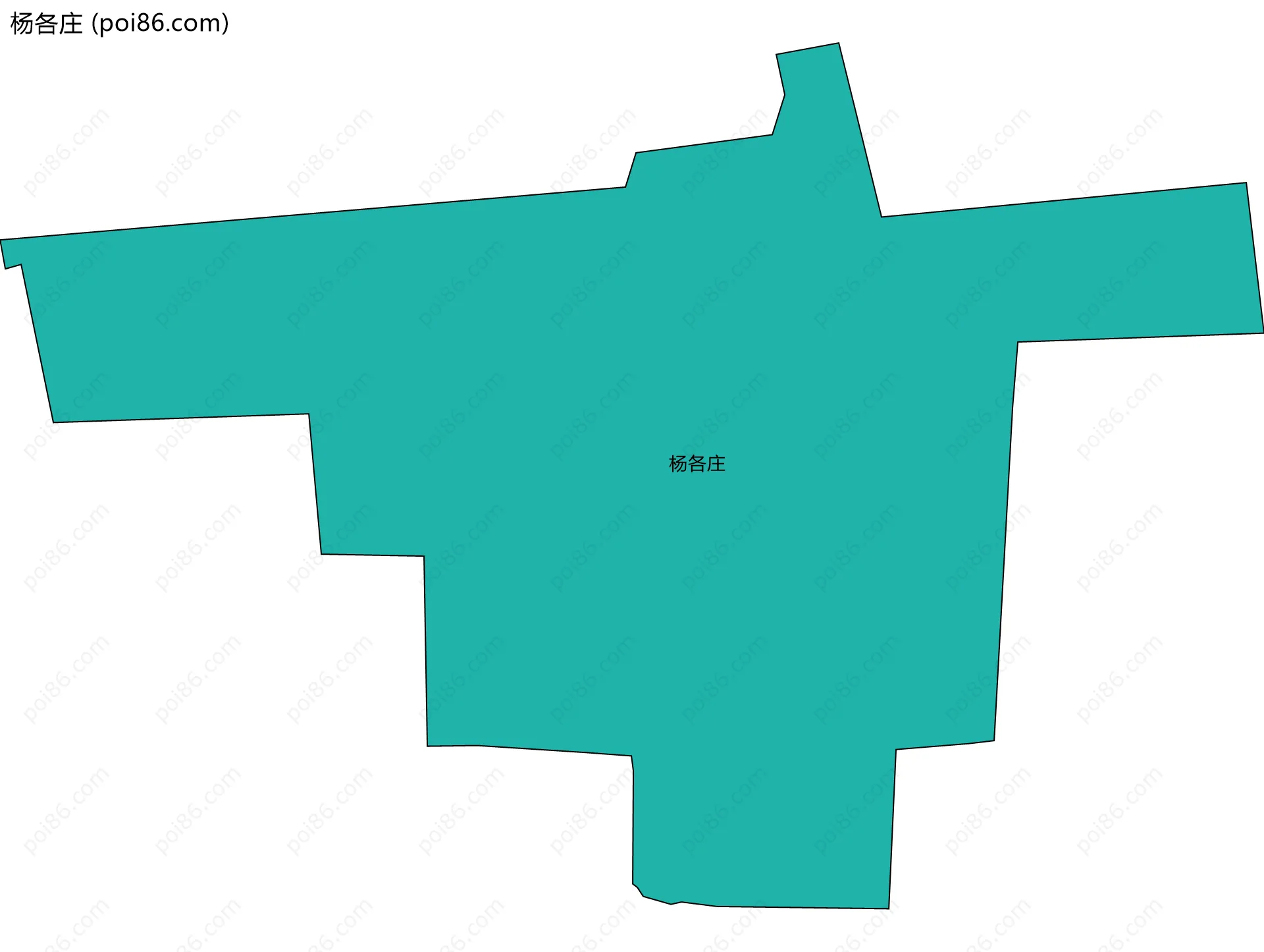 杨各庄边界地图