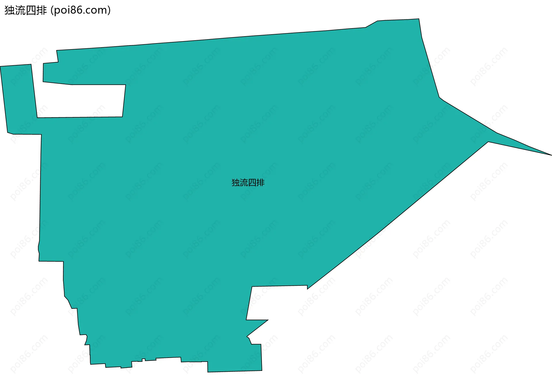 独流四排边界地图