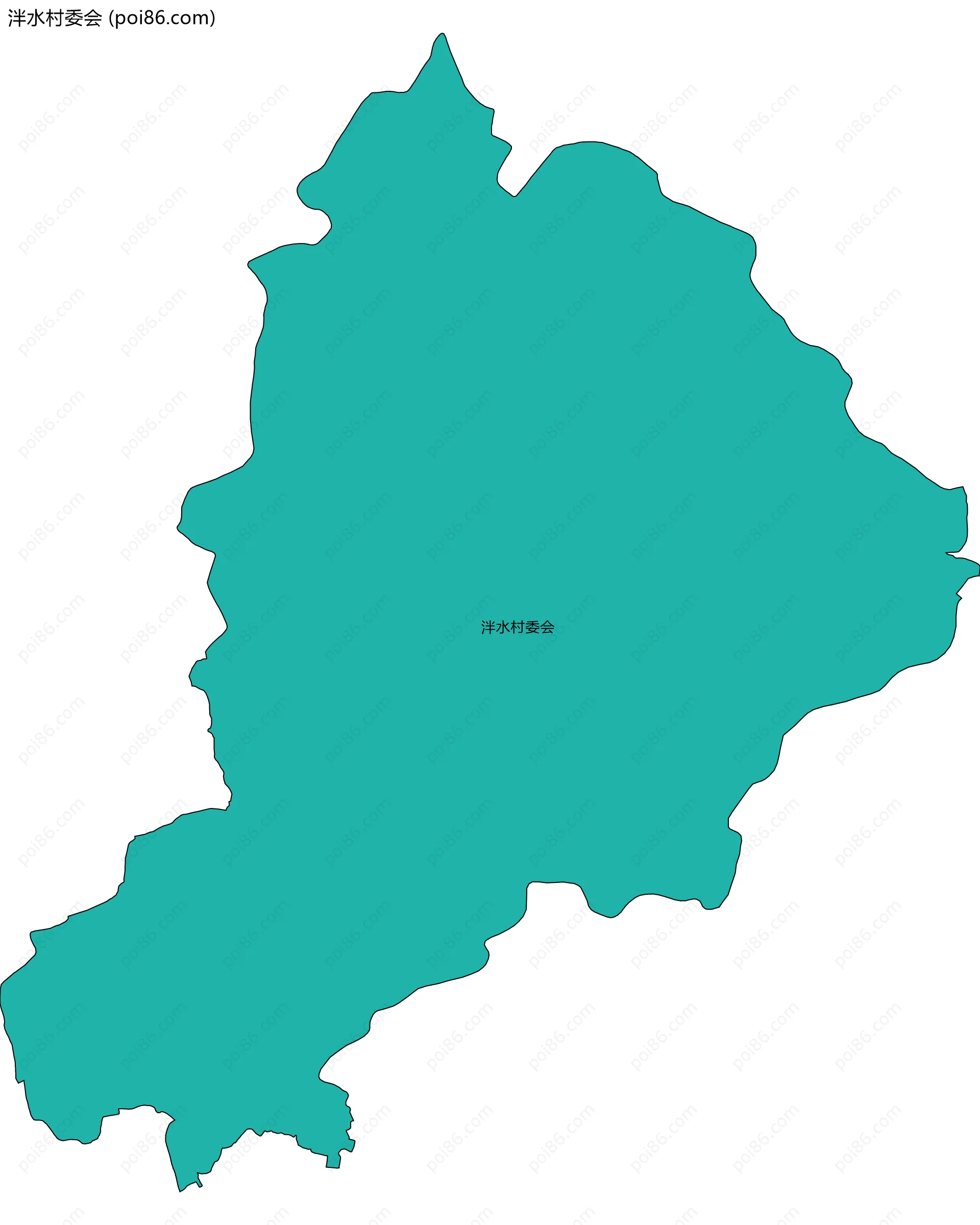 泮水村委会边界地图