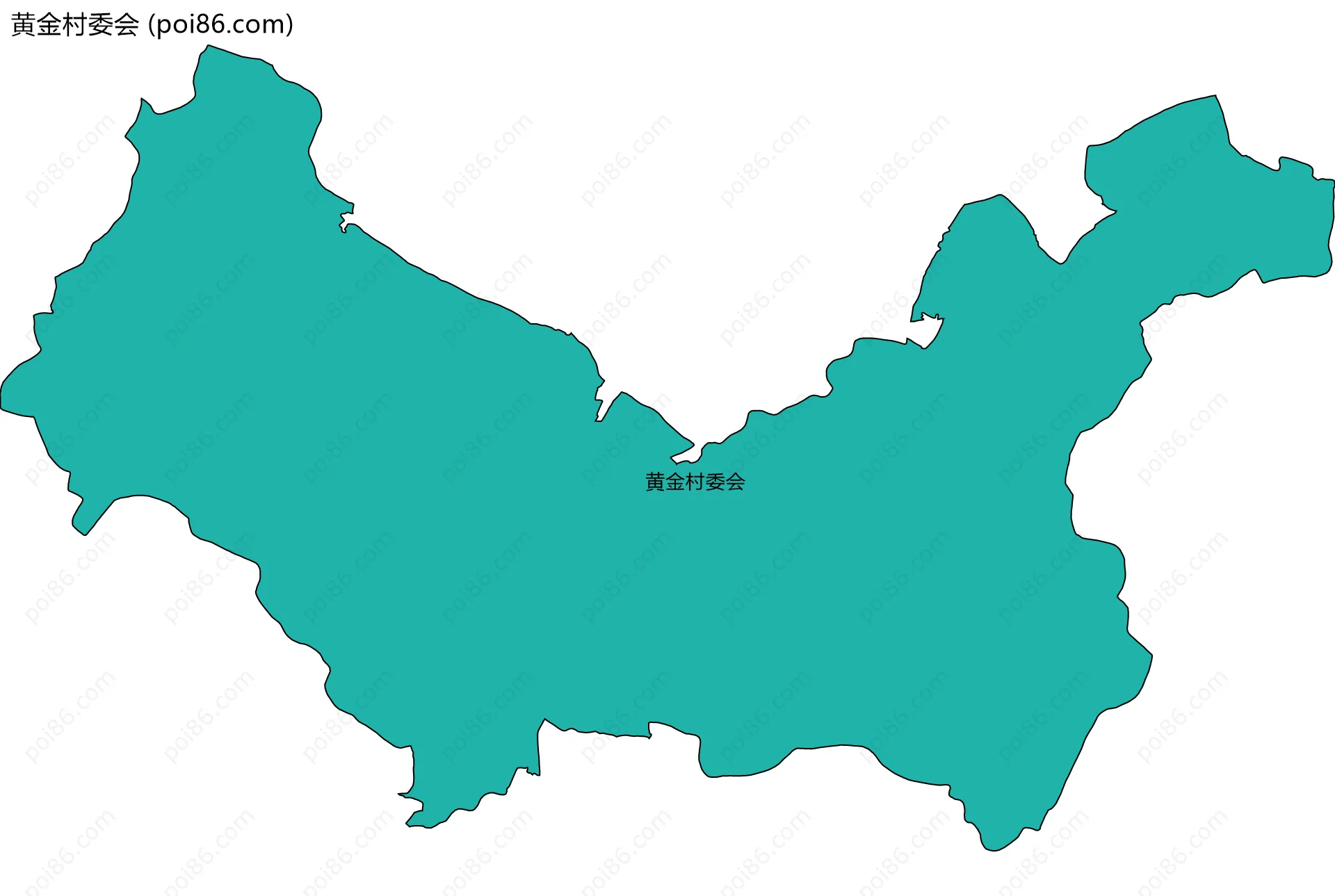黄金村委会边界地图