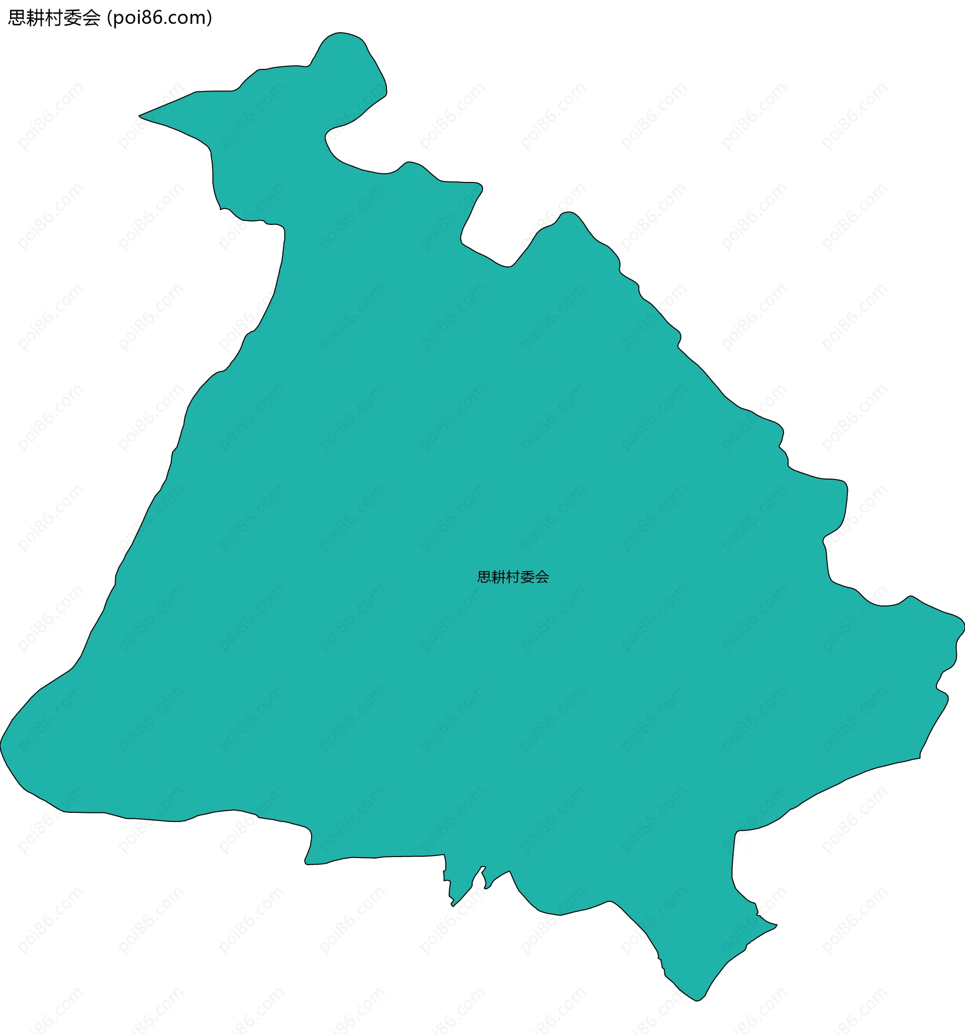 思耕村委会边界地图