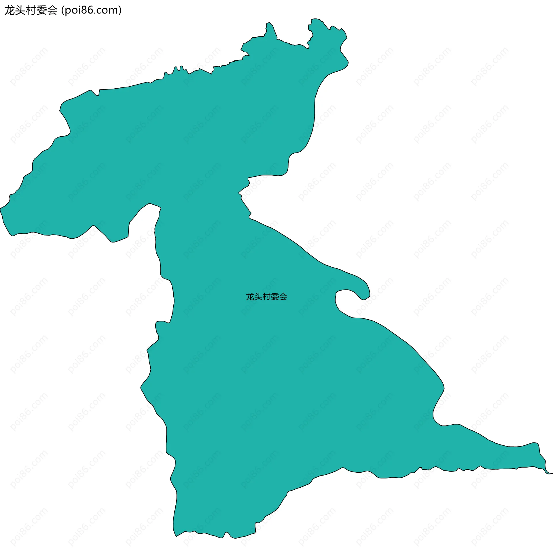 龙头村委会边界地图