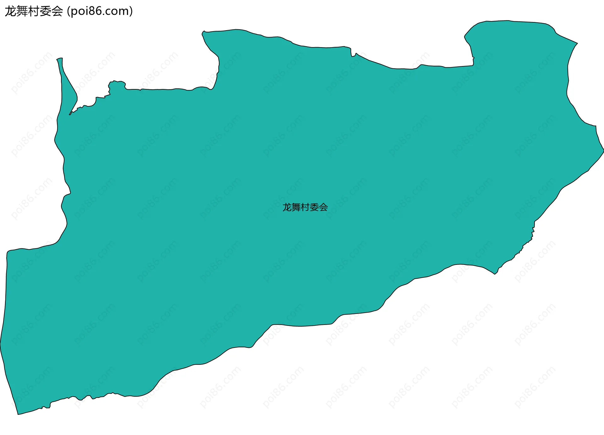 龙舞村委会边界地图