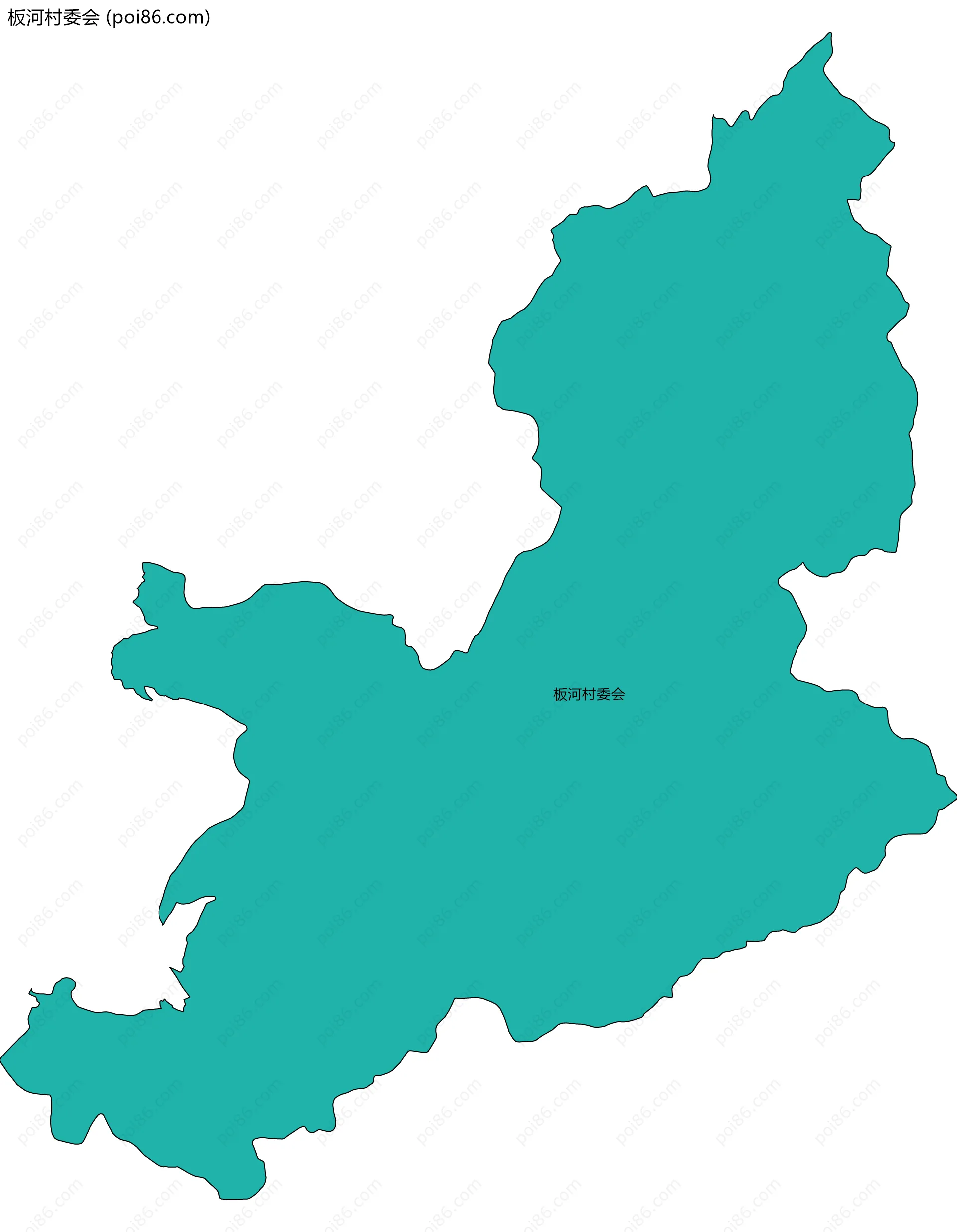 板河村委会边界地图