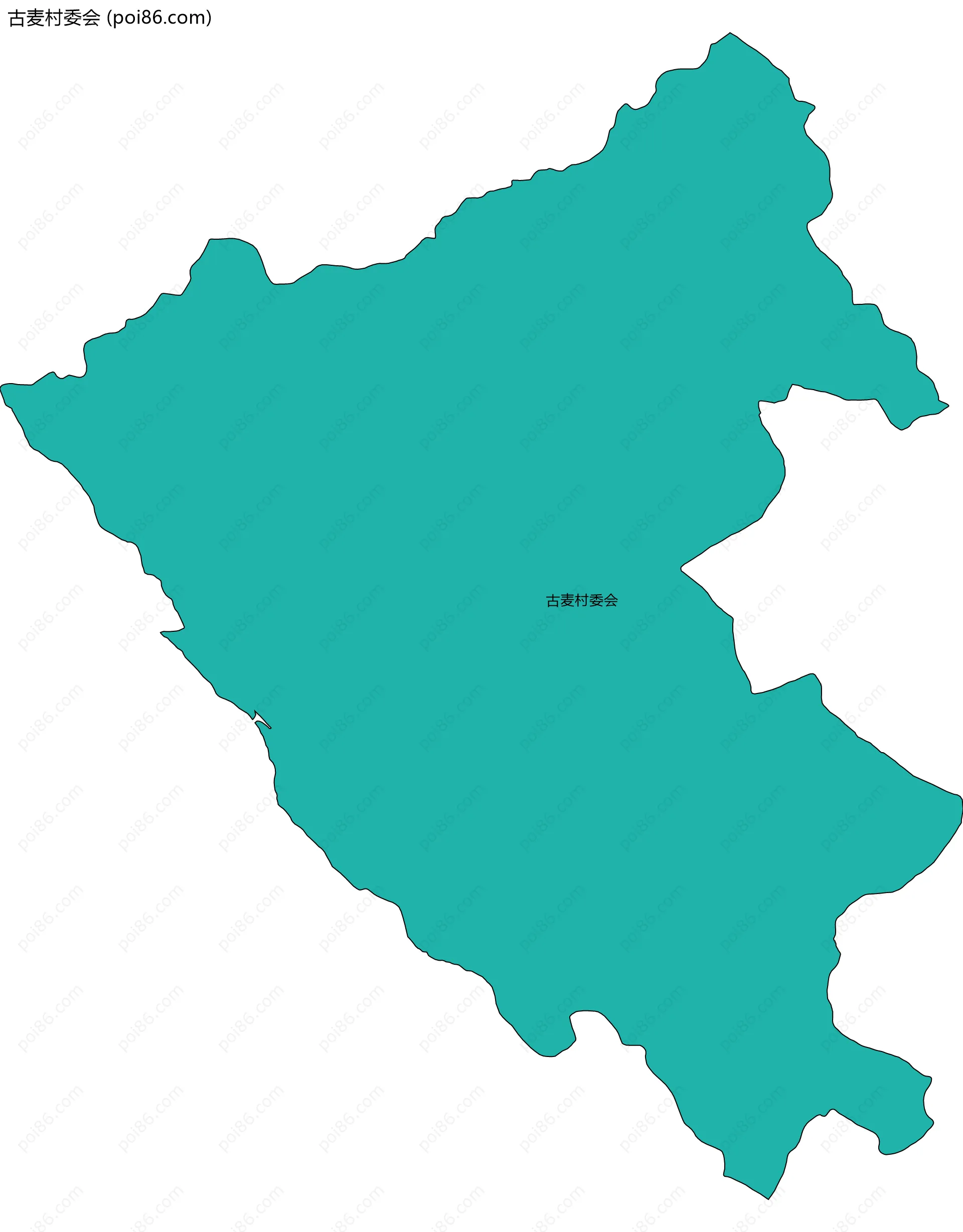 古麦村委会边界地图