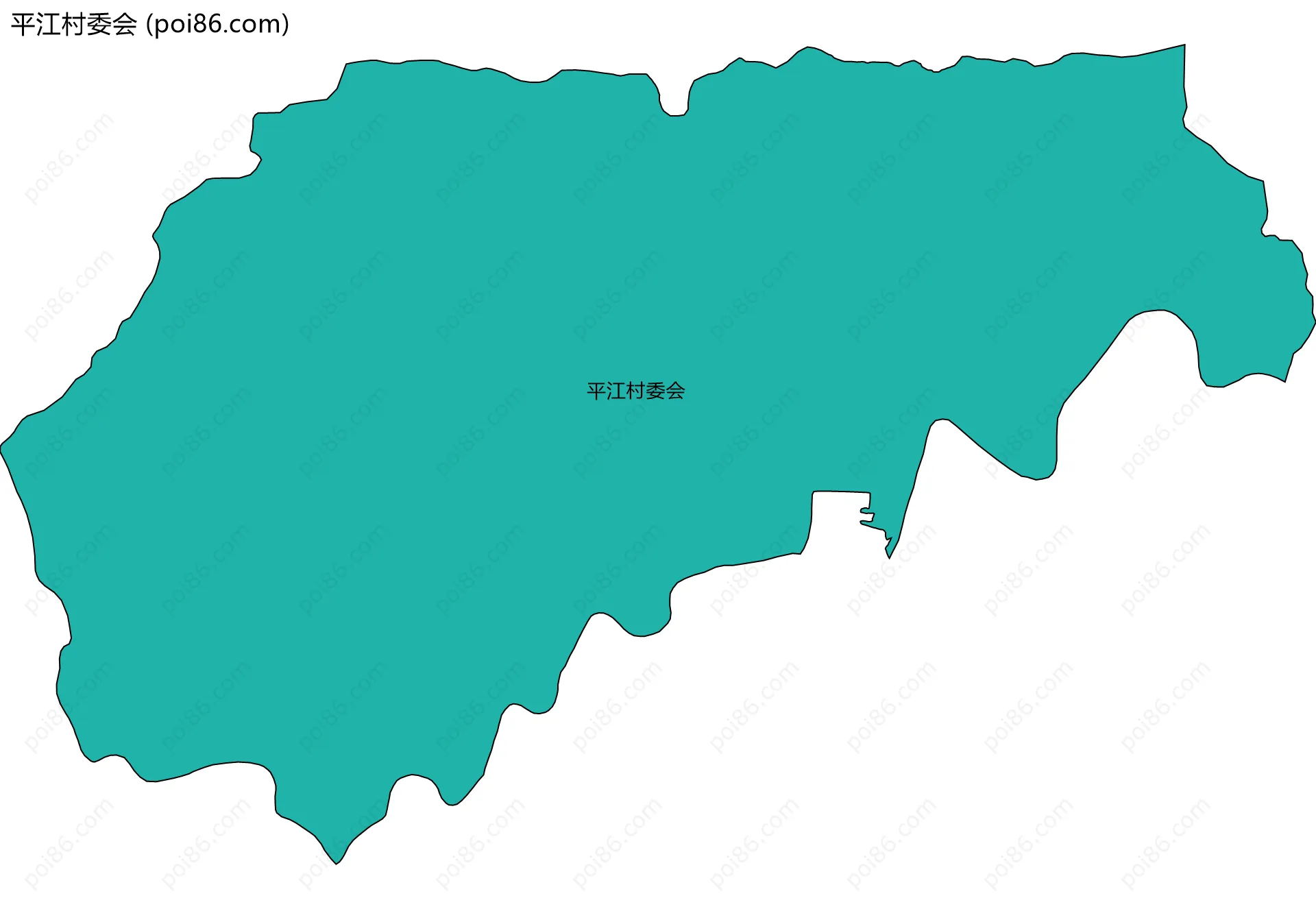 平江村委会边界地图