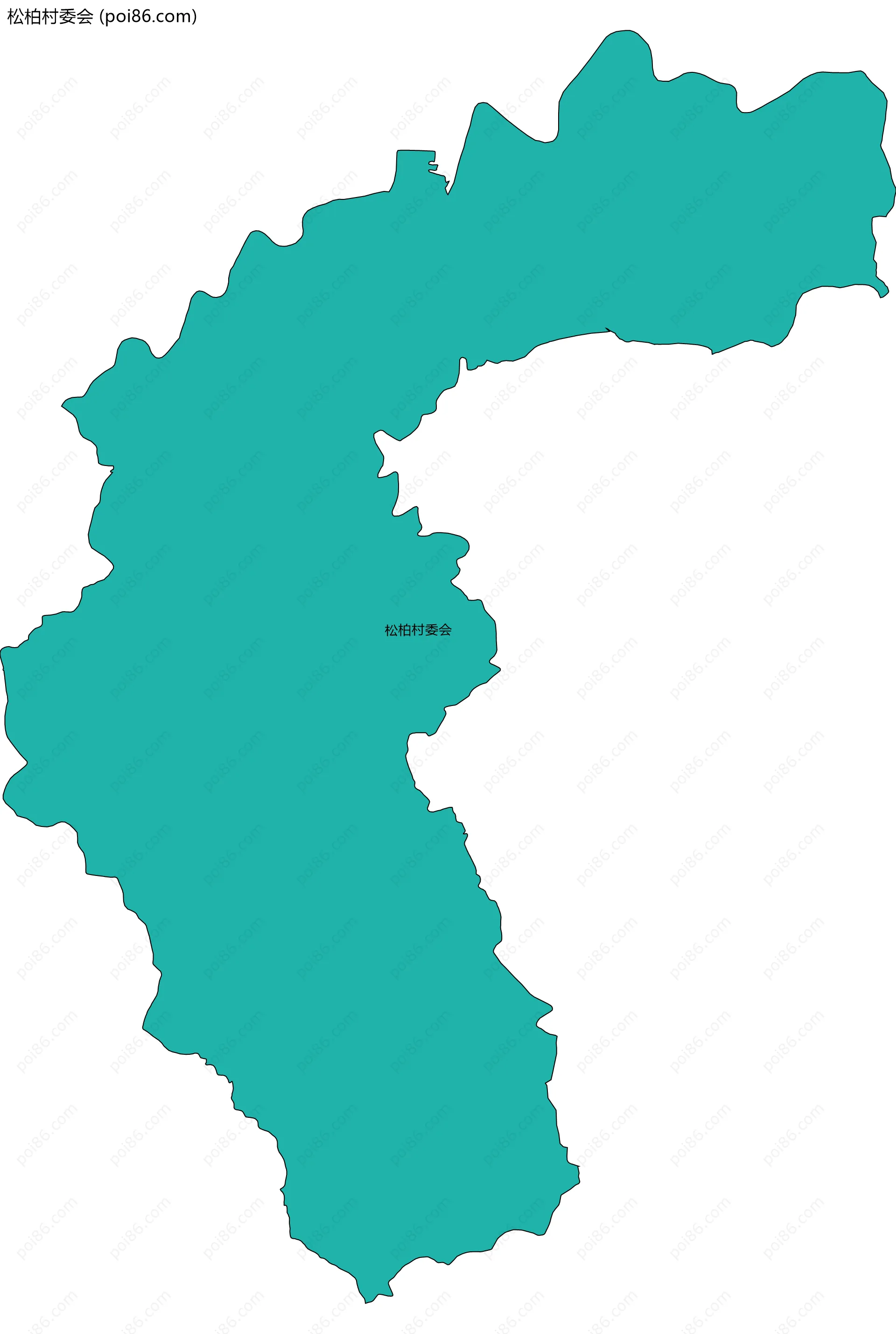 松柏村委会边界地图