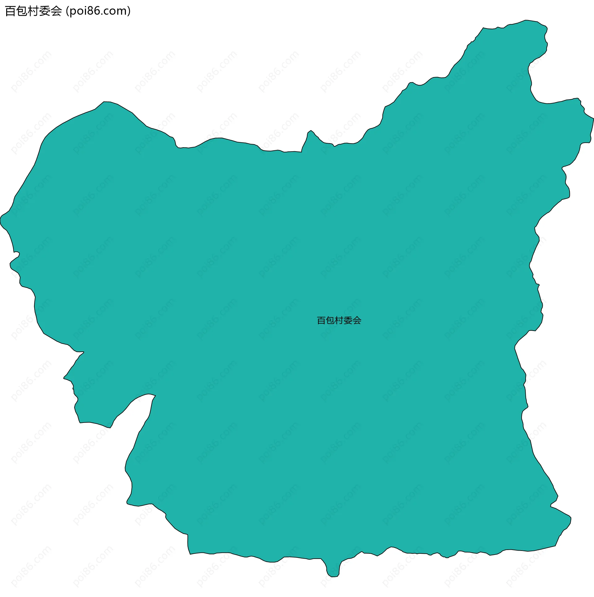 百包村委会边界地图