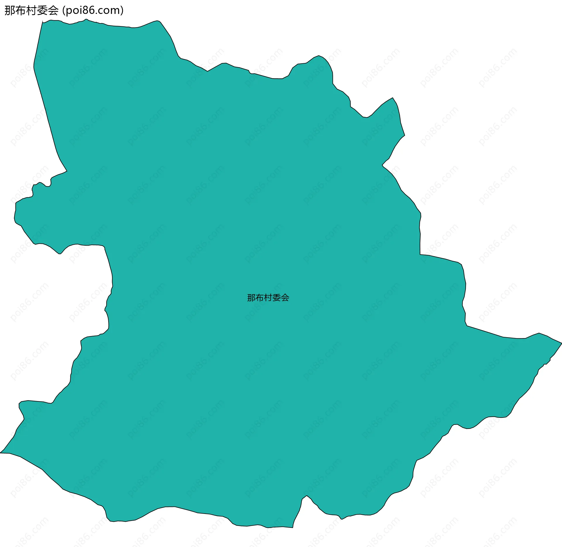 那布村委会边界地图