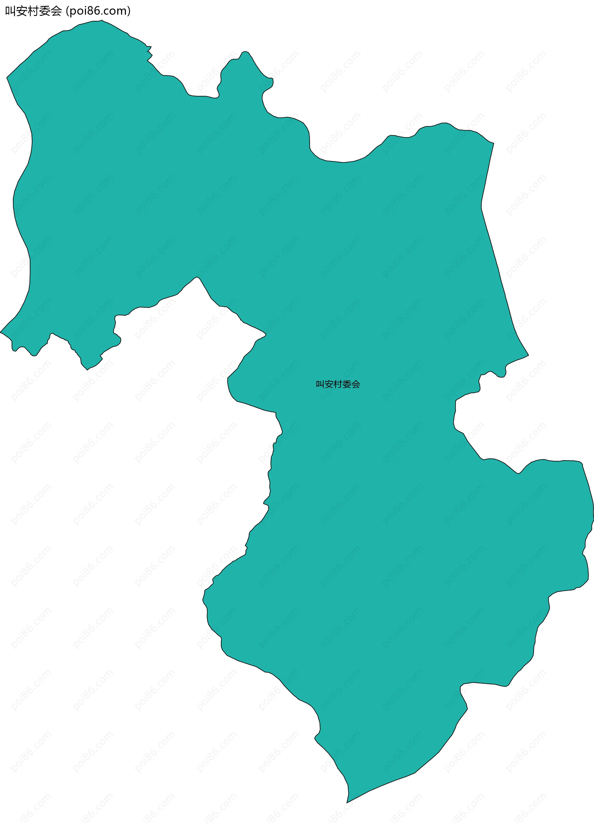 叫安村委会边界地图
