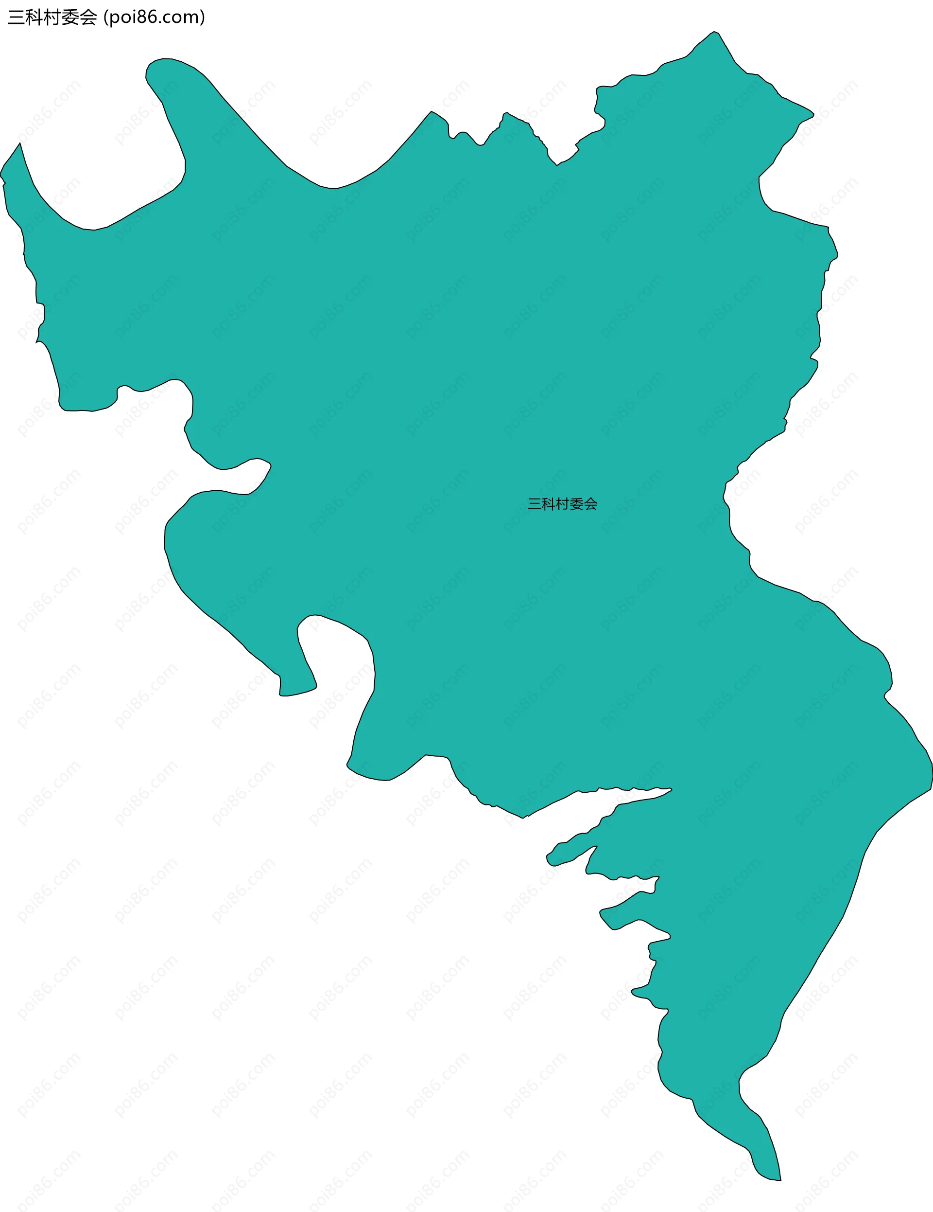 三科村委会边界地图