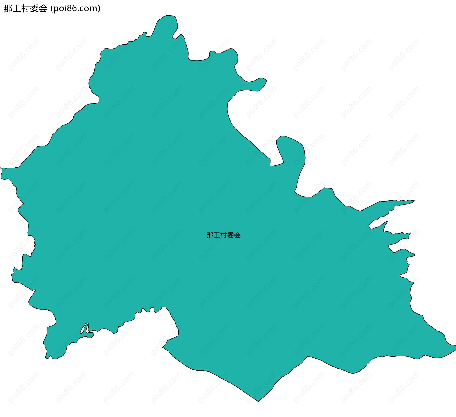 那工村委会边界地图