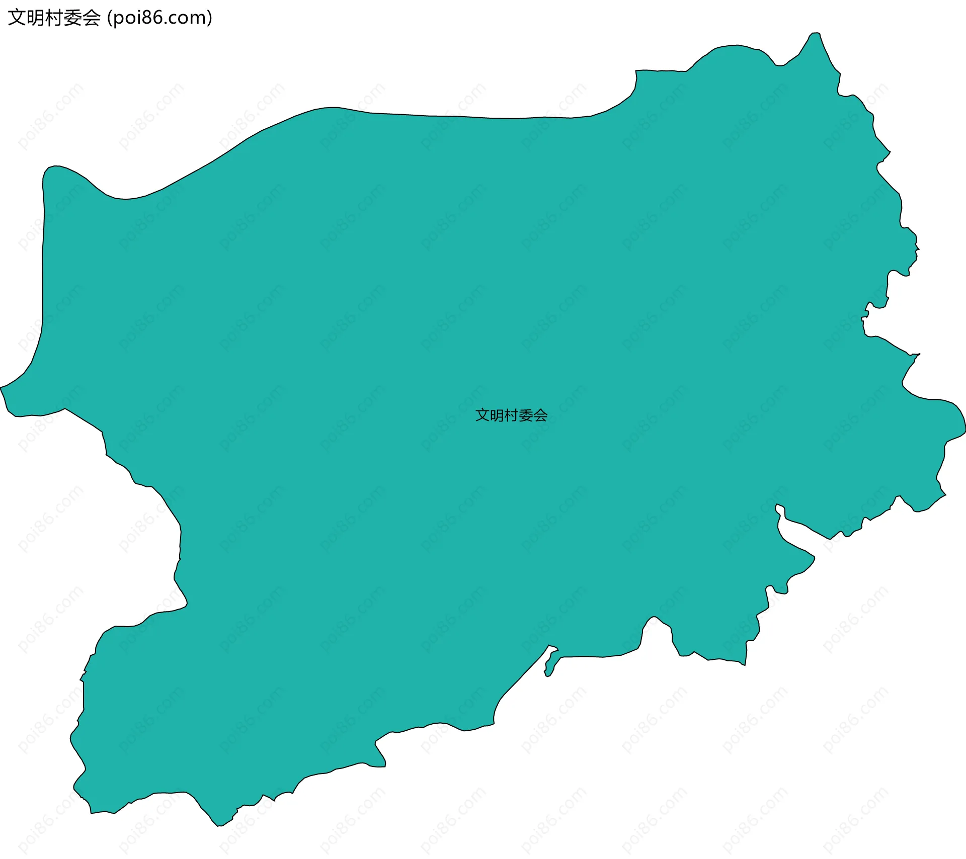 文明村委会边界地图