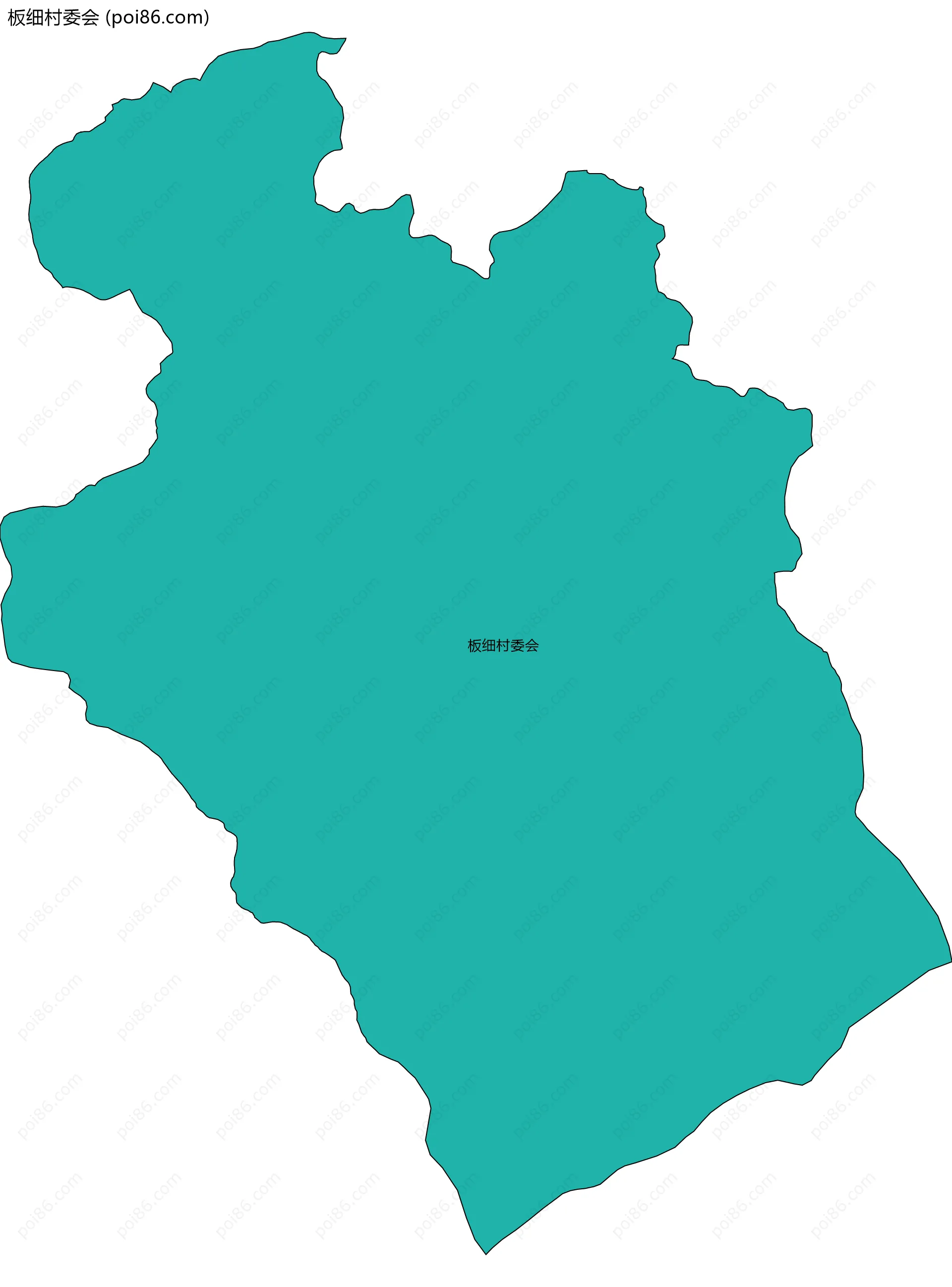 板细村委会边界地图