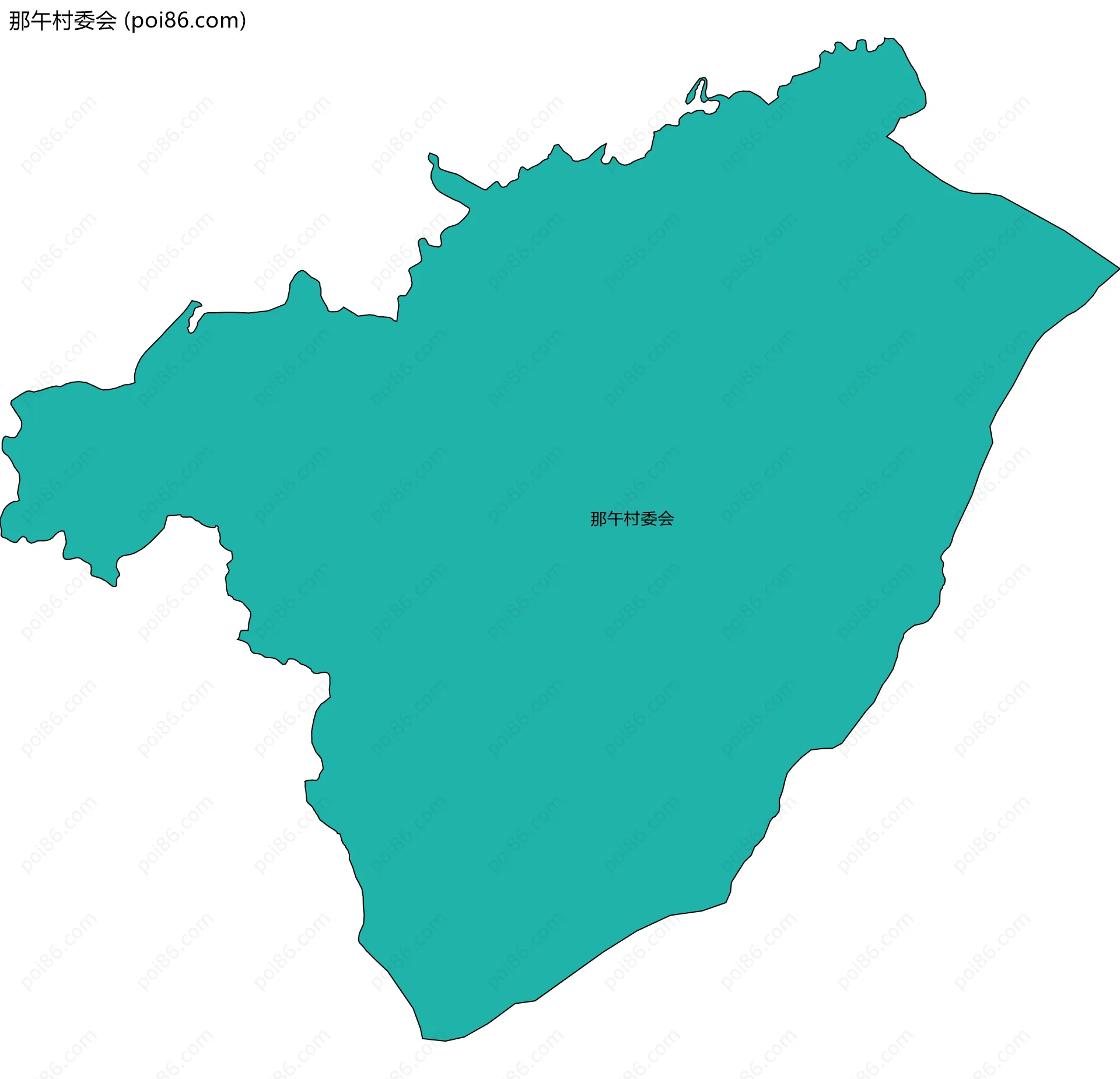 那午村委会边界地图