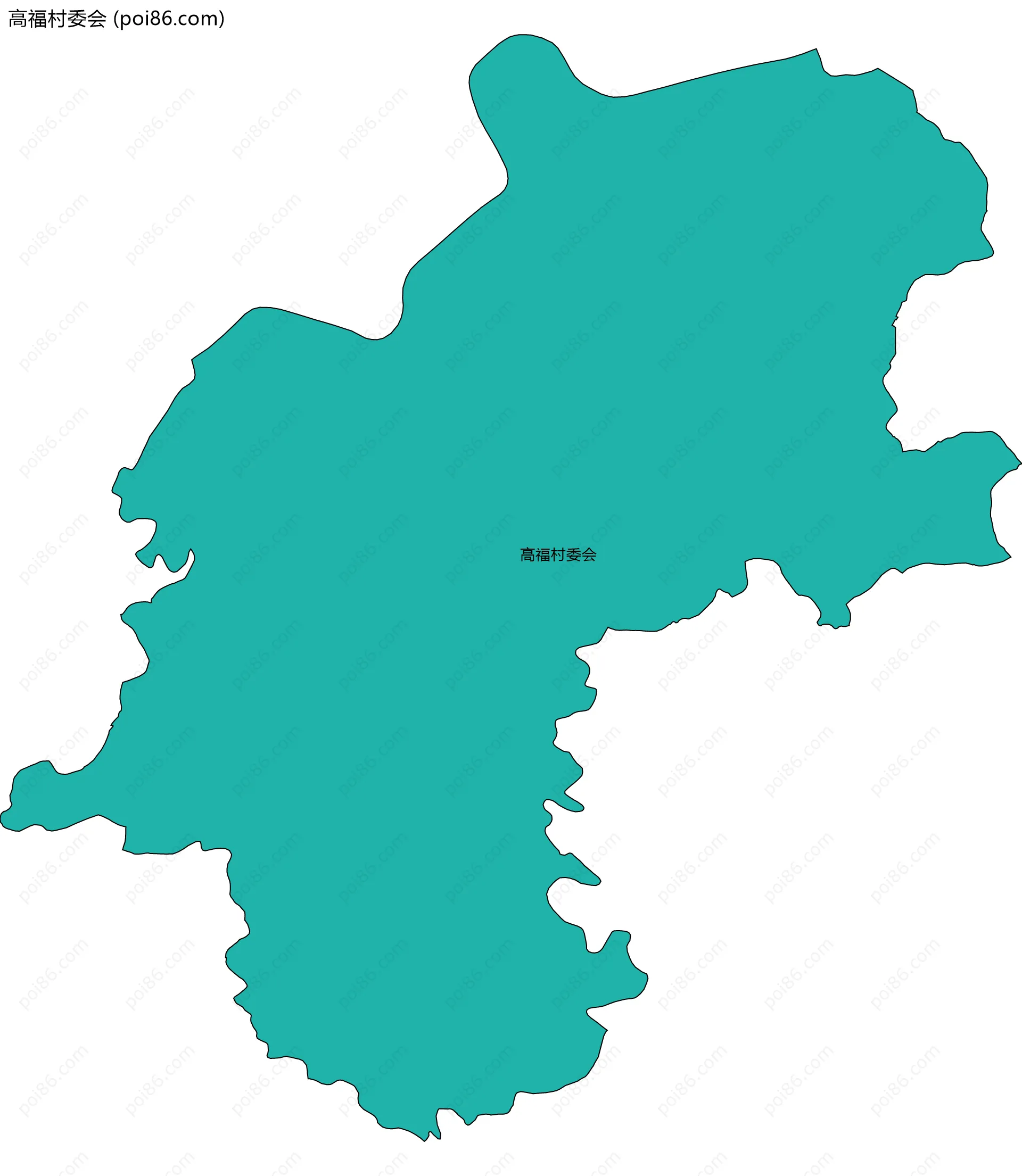 高福村委会边界地图