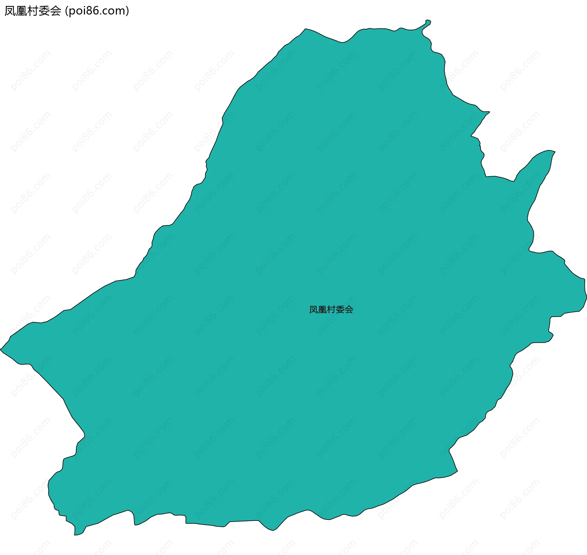 凤凰村委会边界地图