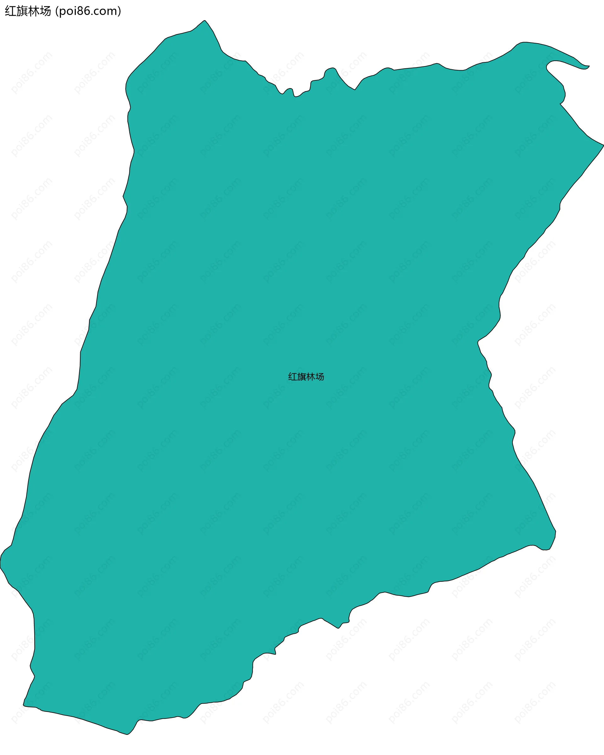 红旗林场边界地图