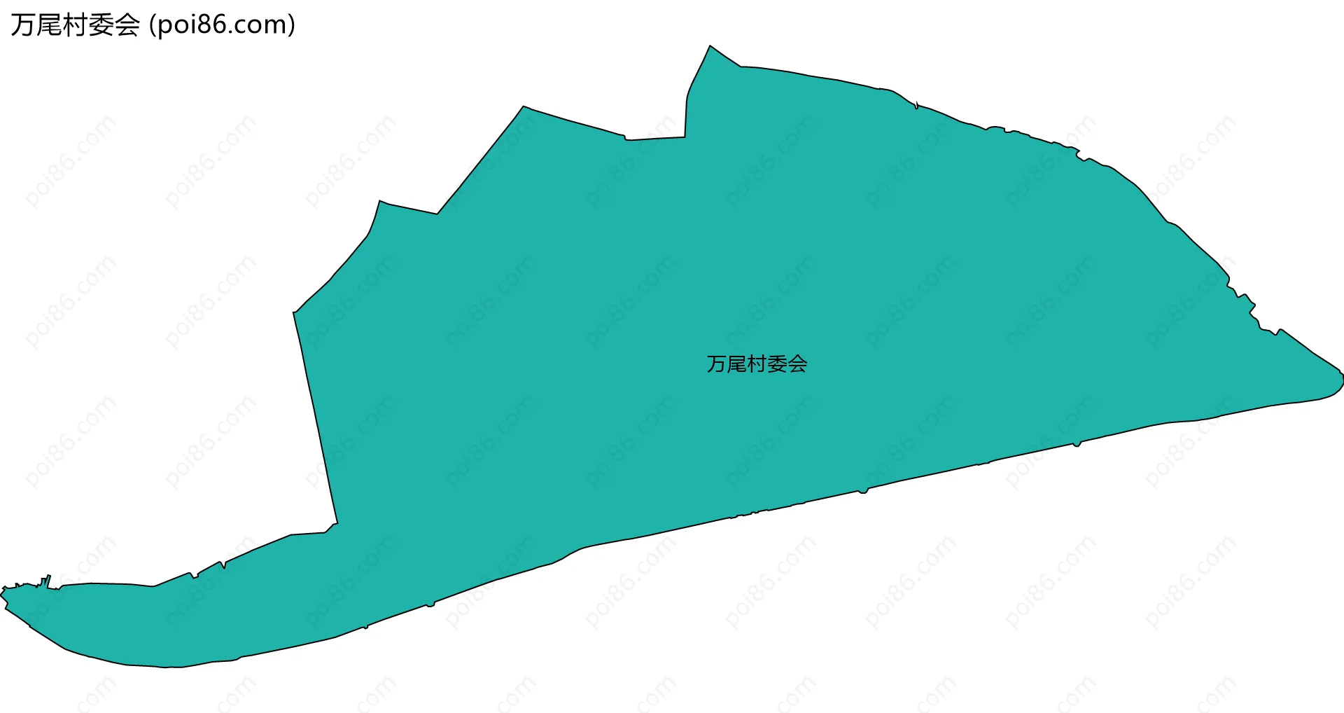 万尾村委会边界地图